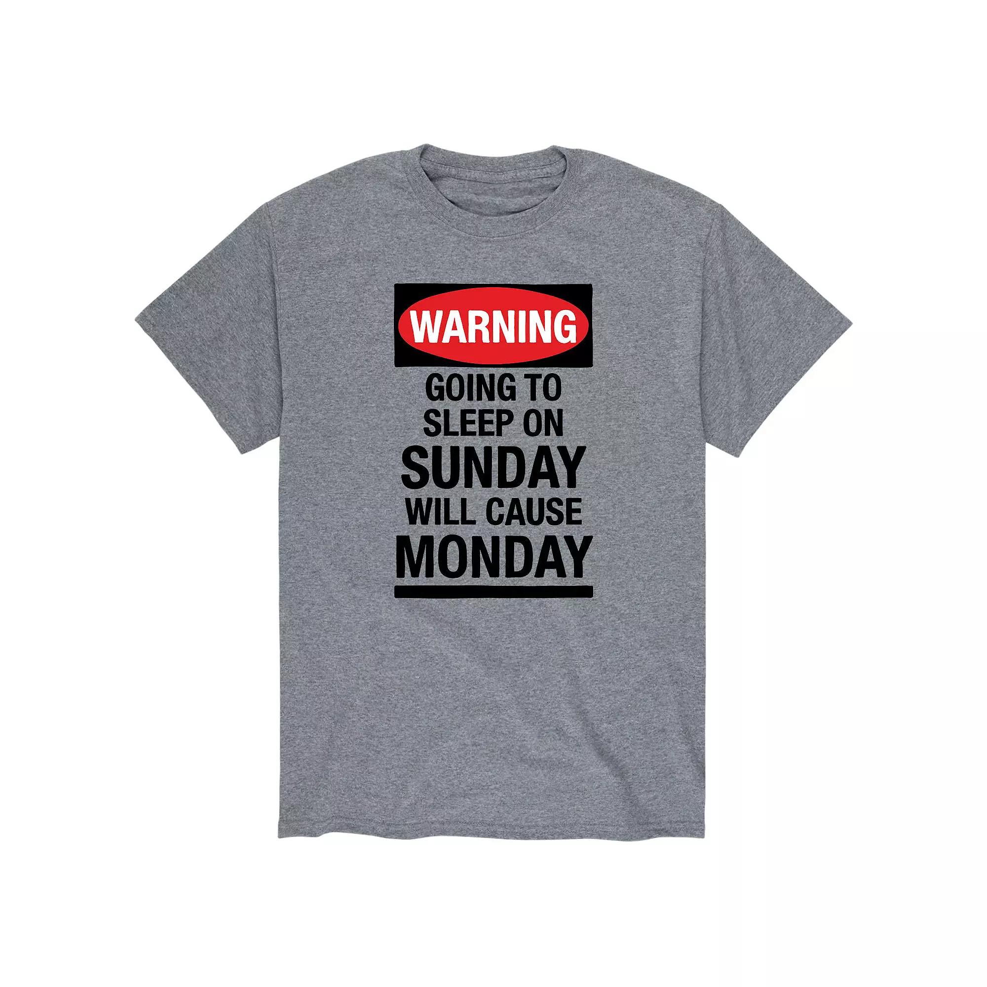 Men's Warning Monday Graphic Tee,  Product Image
