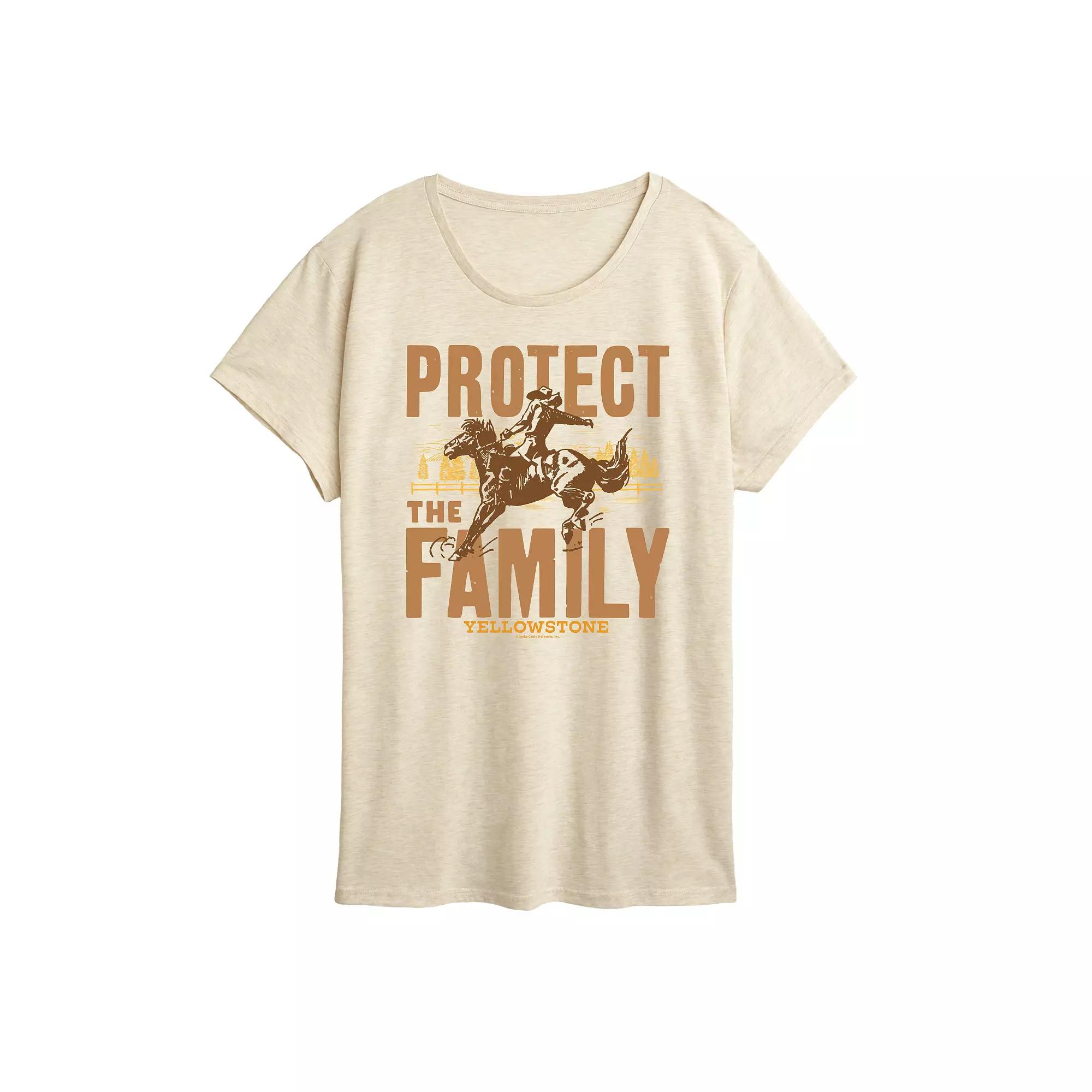 Women's Yellowstone Protect The Family Graphic Tee,  Product Image