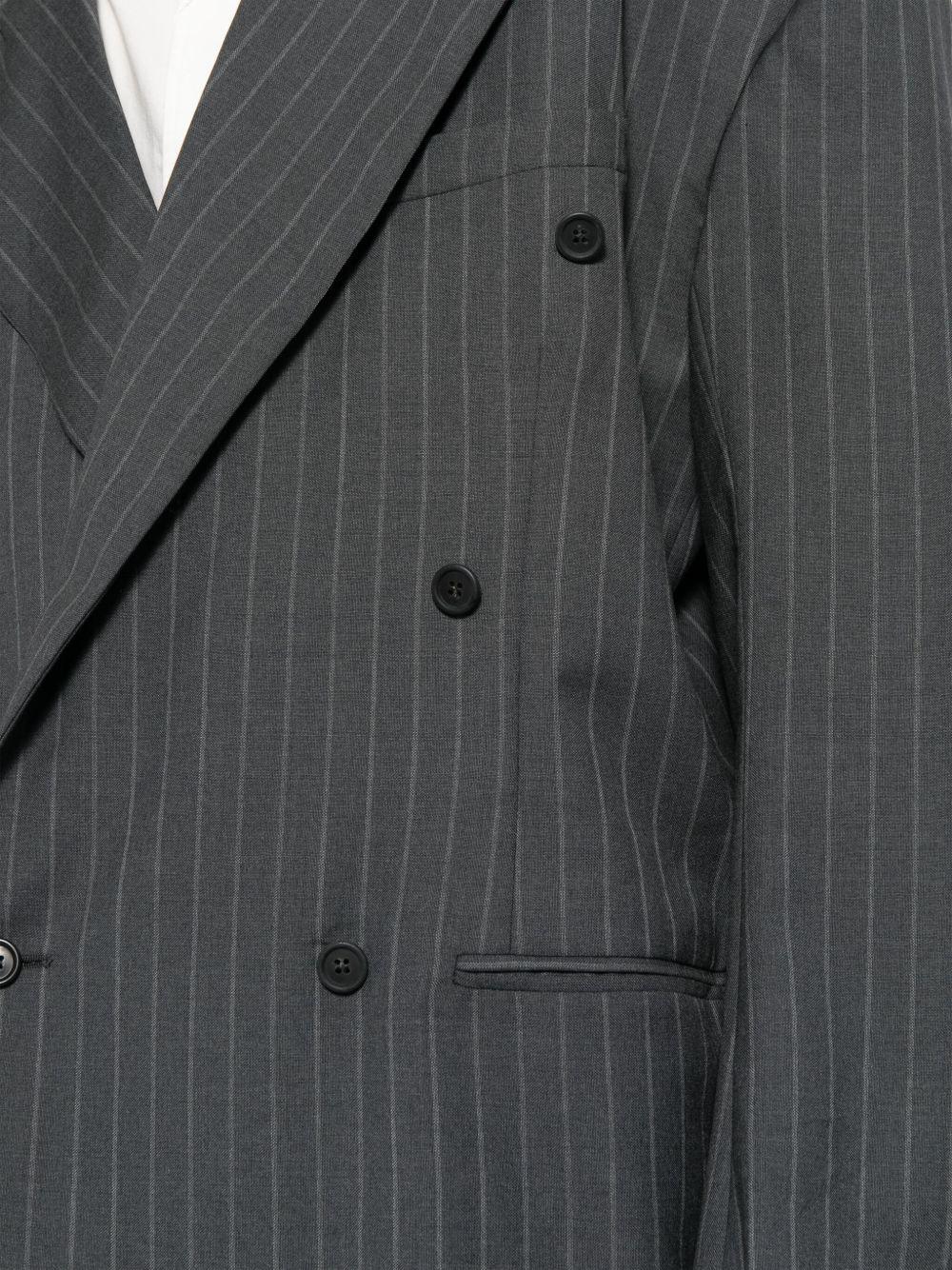 striped double-breasted blazer Product Image