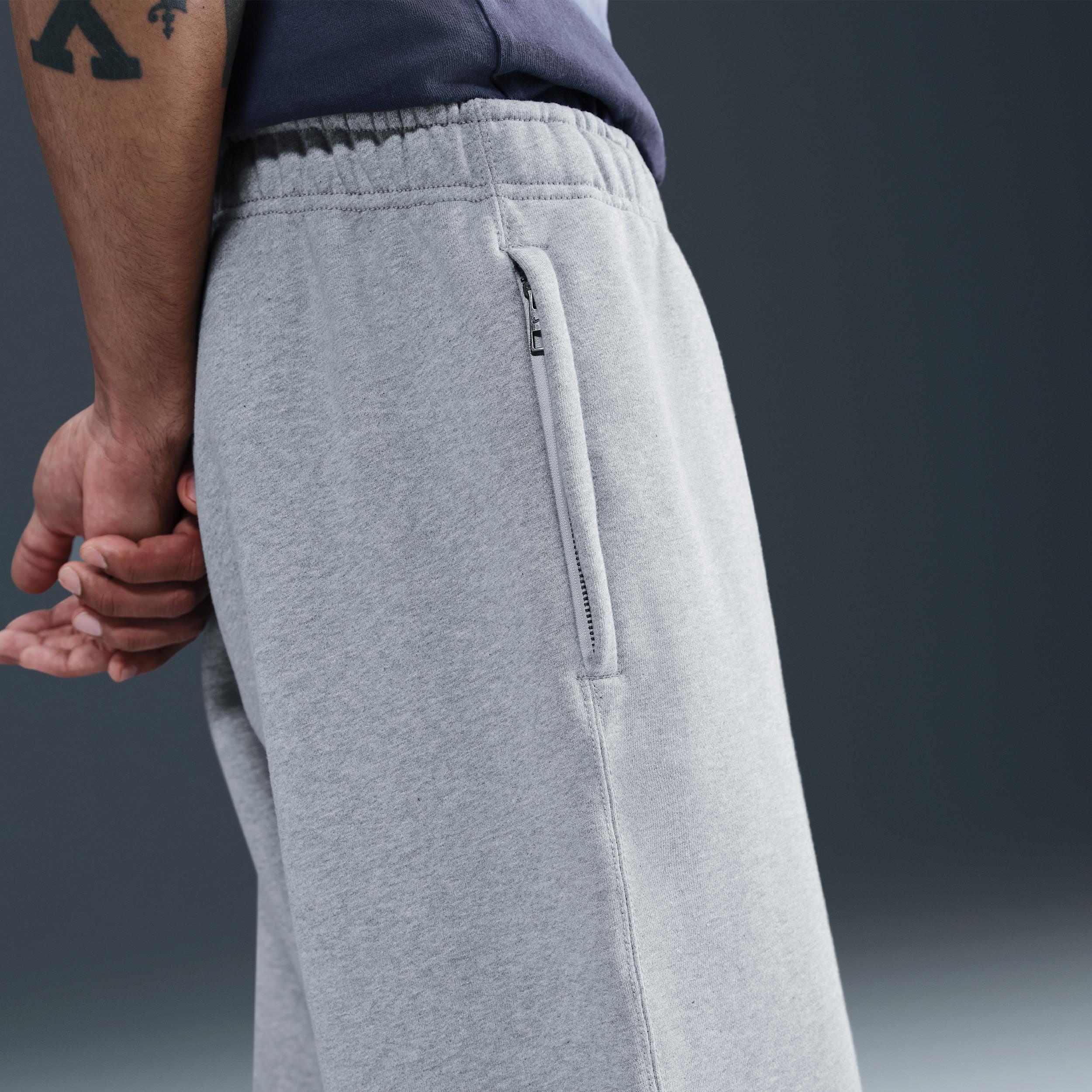 Nike Mens Solo Swoosh Fleece Open-Hem Pants | HV1090-010 Product Image