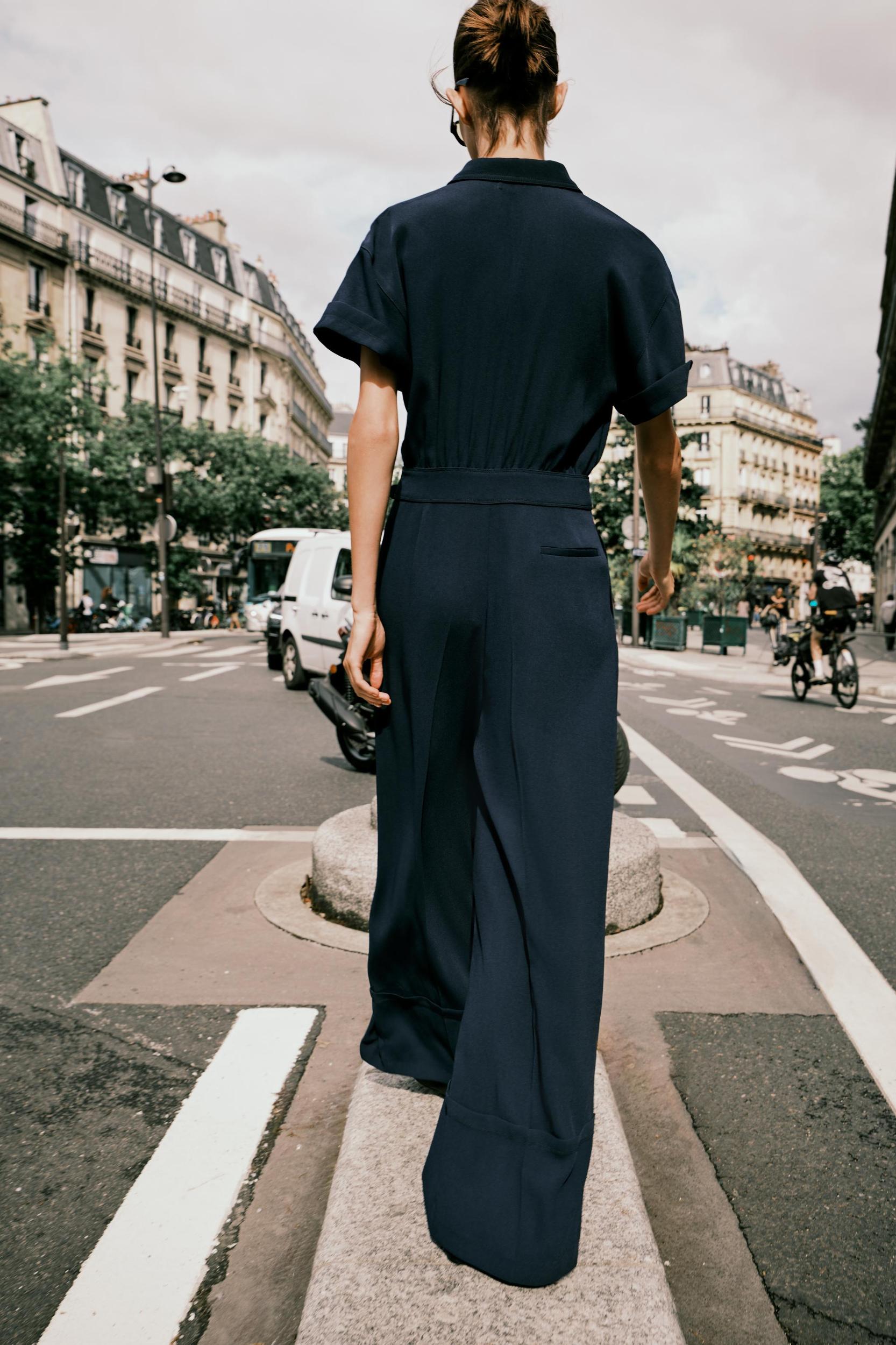 LONG CREPE JUMPSUIT Product Image