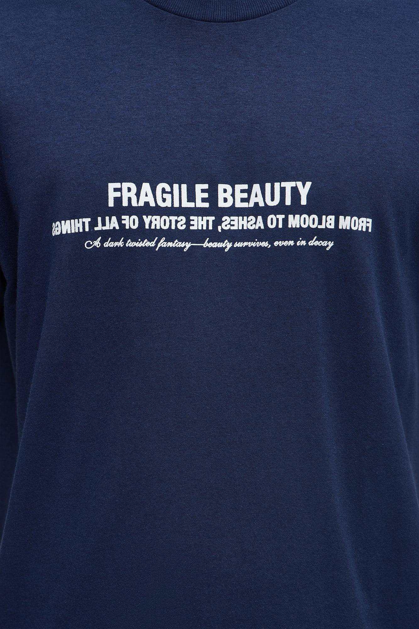 Fragile Beauty Short Sleeve Tee - Navy Male Product Image