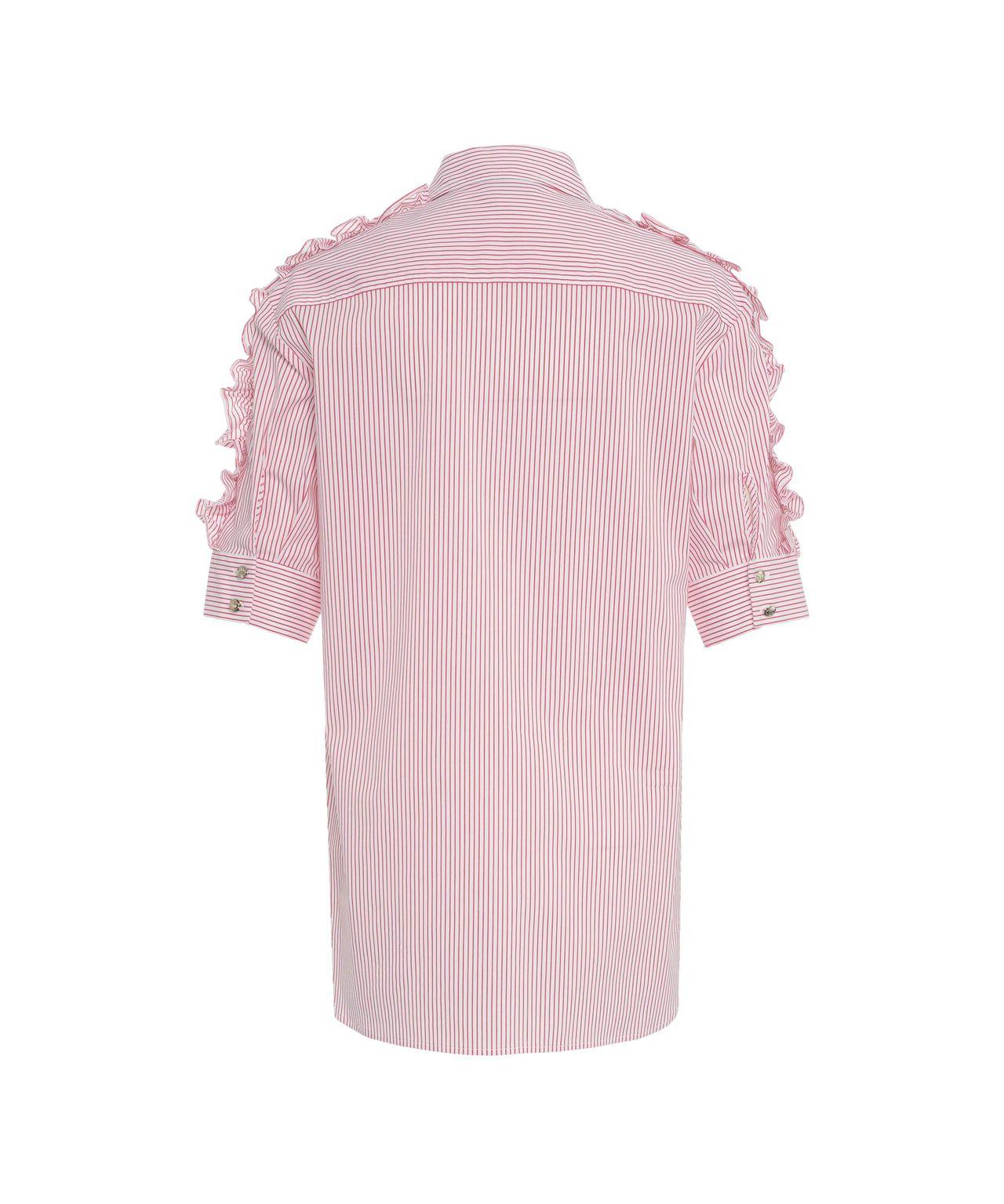 Striped shirt with ruffles Product Image