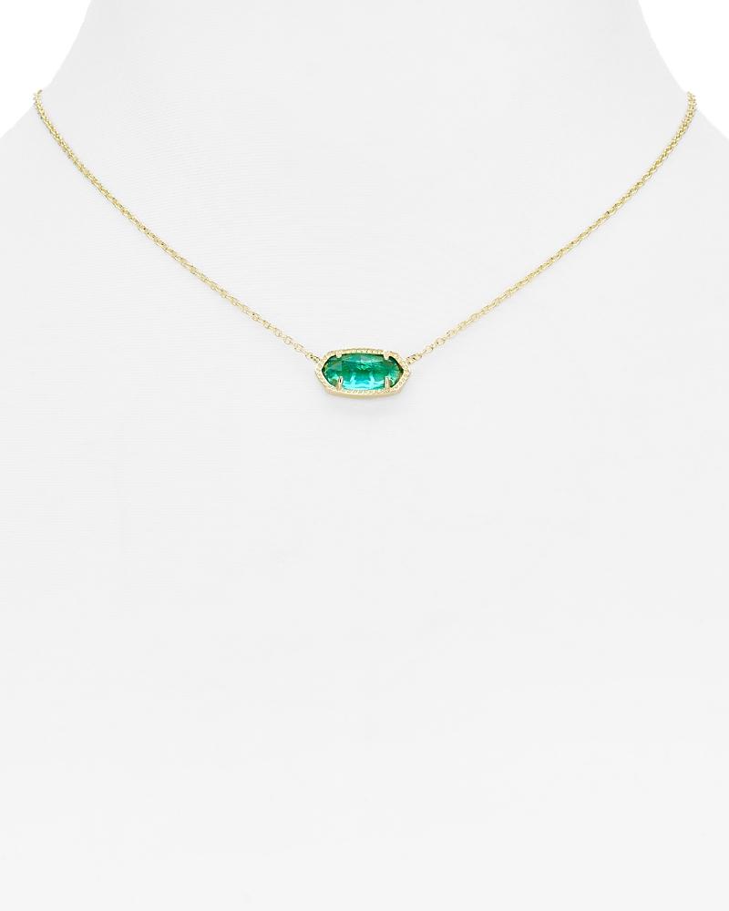 Kendra Scott Elisa Silver Pendant Necklace in Ivory Mother-of-Pearl | Mother Of Pearl/Metal Rhodium Product Image