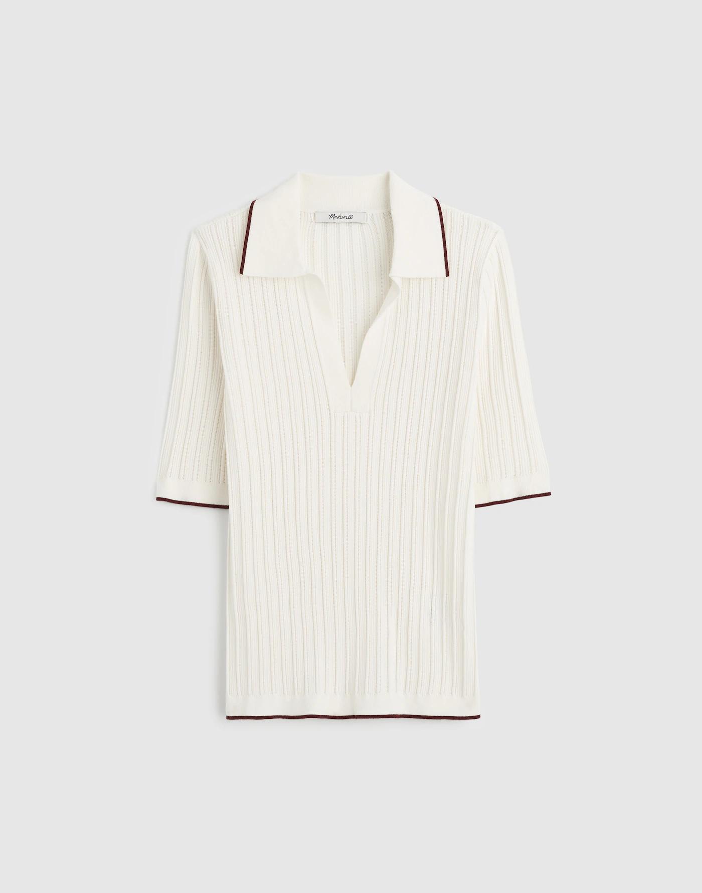 The Signature Knit Johnny-Collar Sweater Product Image