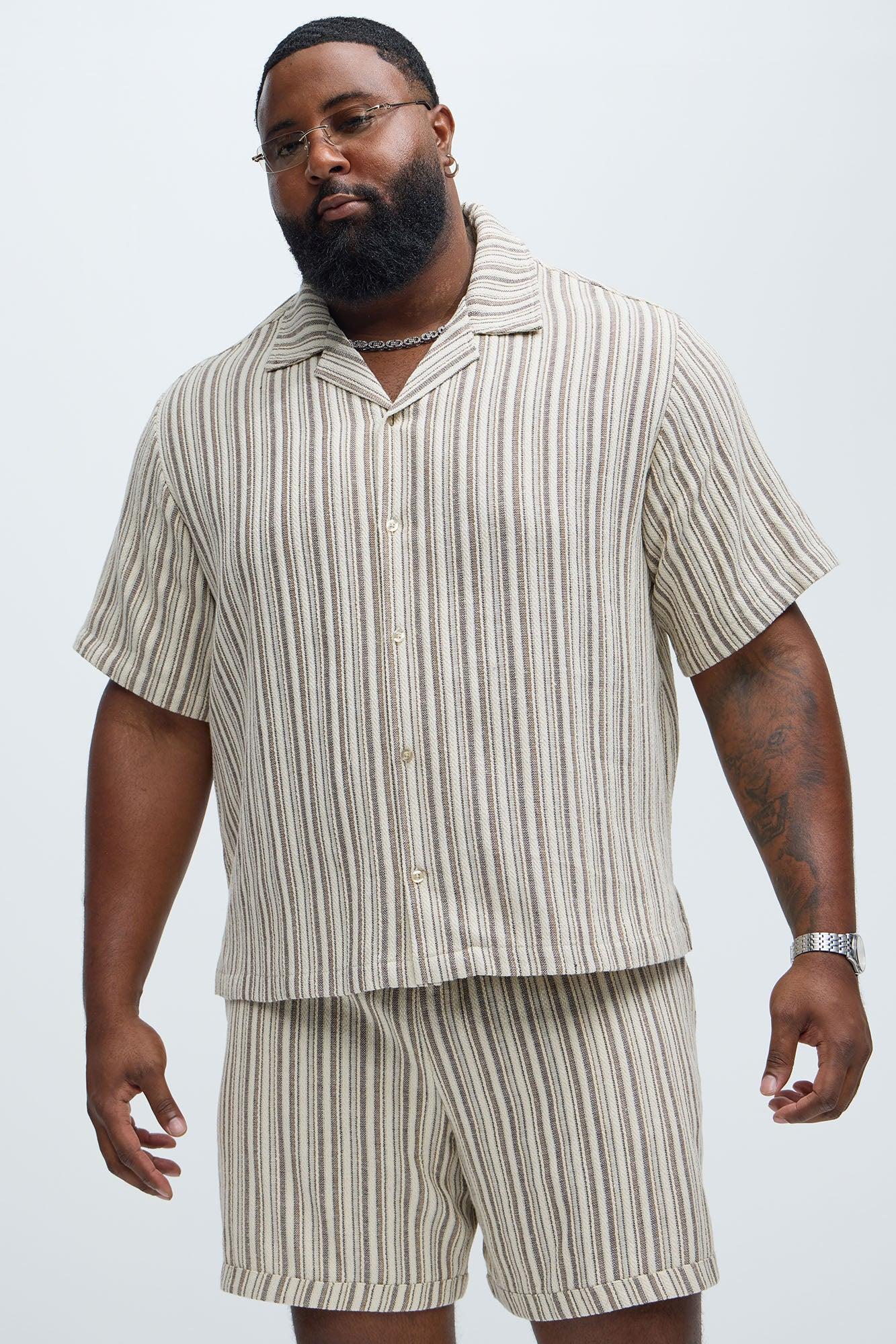 Gifford Striped Shirt - Brown Product Image