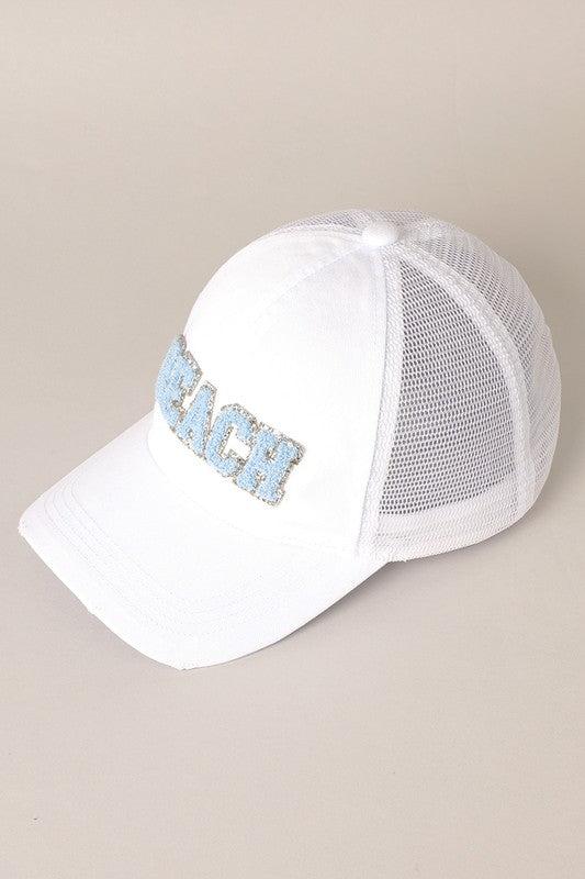 Beach Letter Mesh Back Cap Product Image