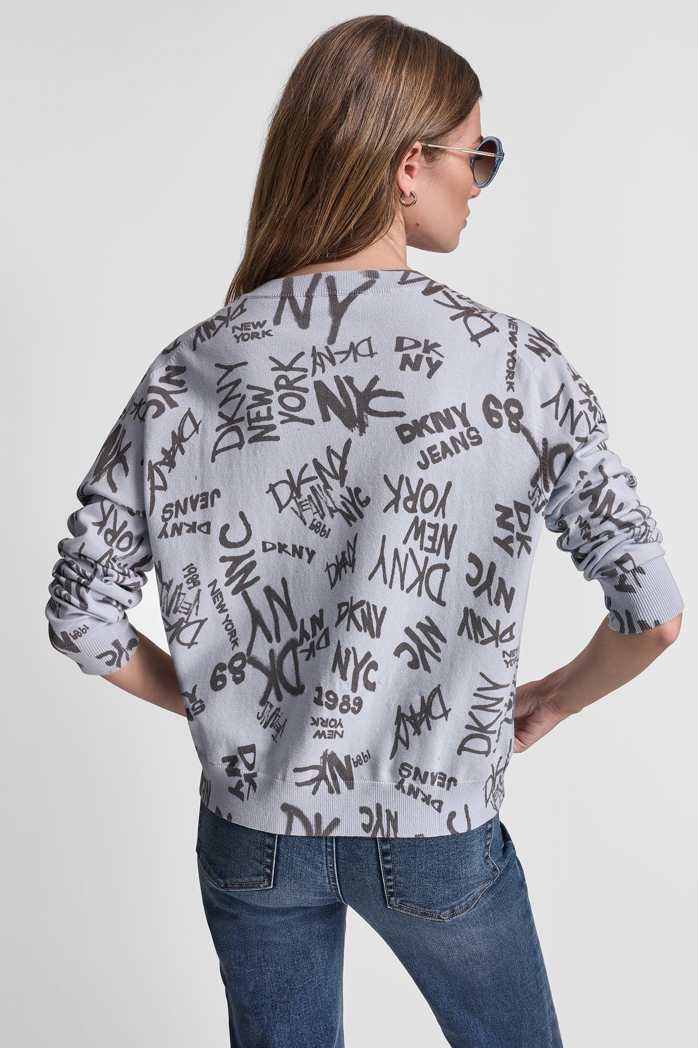 LOGO PRINTED V NECK PULLOVER Product Image