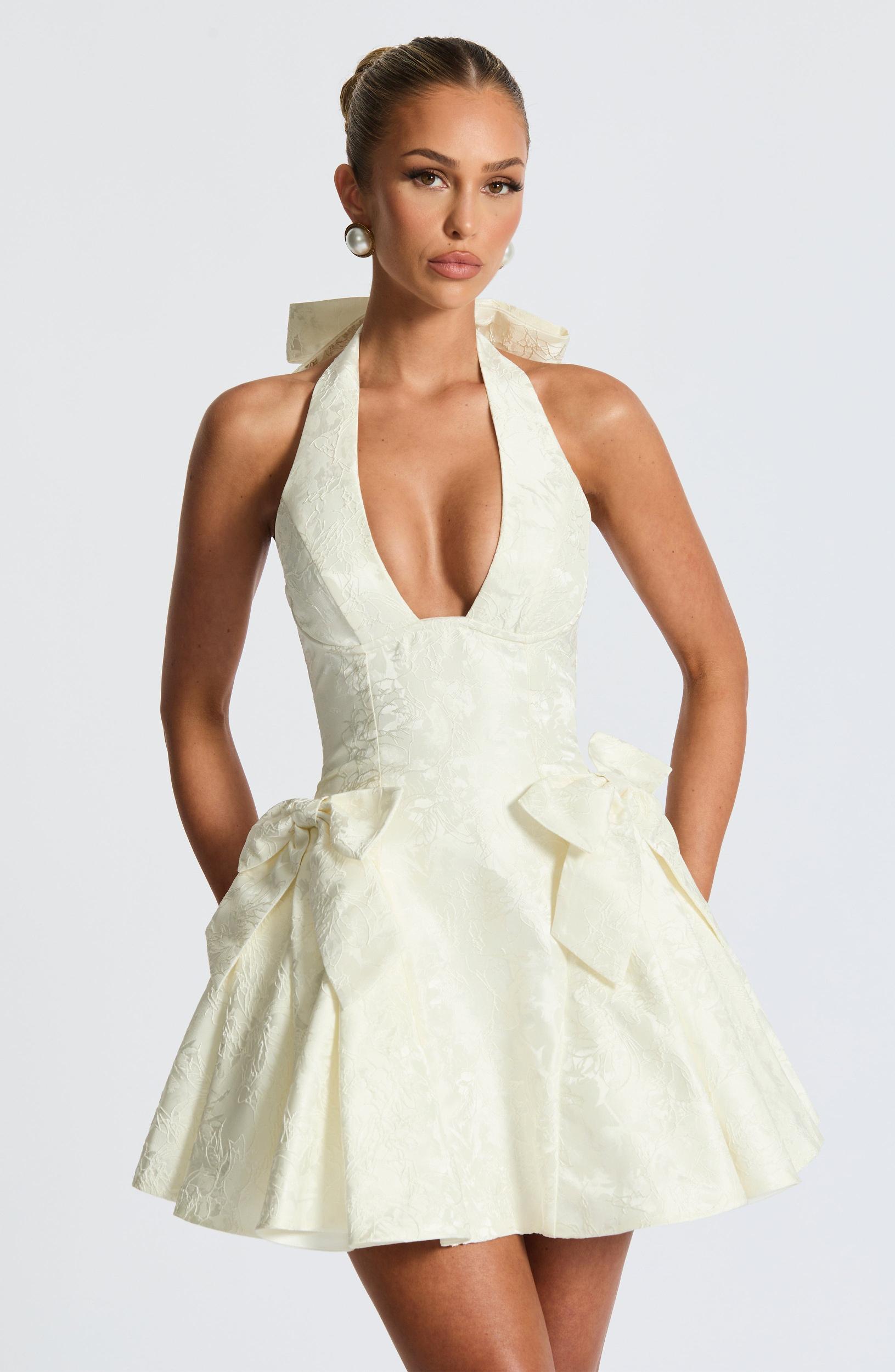 Jocelyn Mini Dress - Ivory Product Image