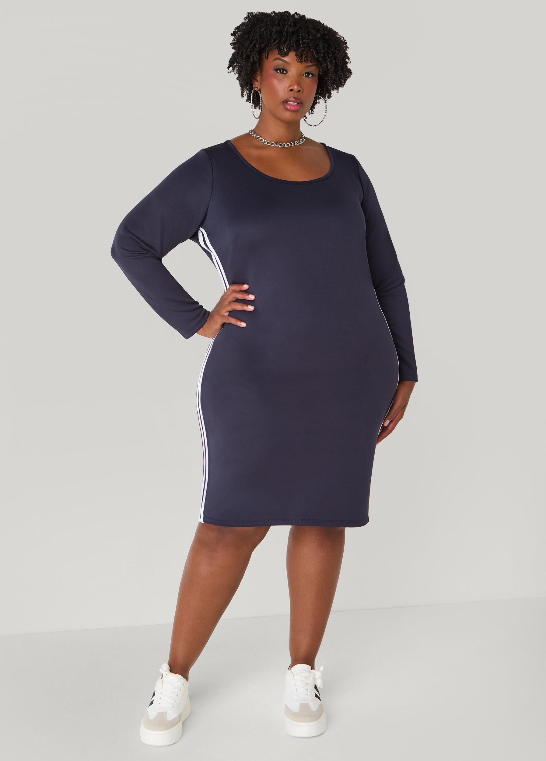 Striped Bodycon Dress Product Image