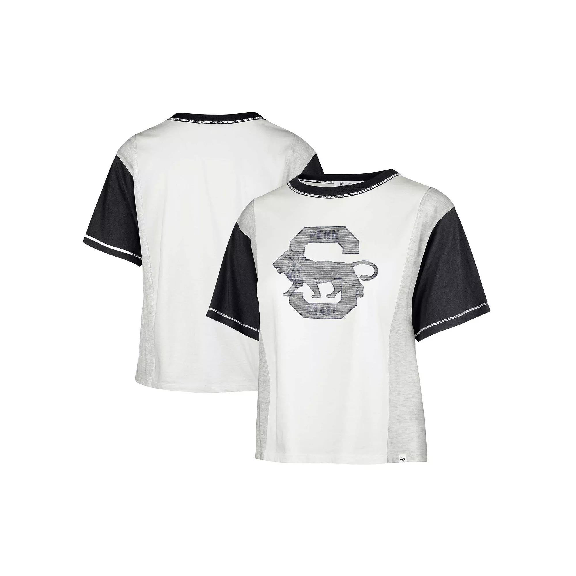 Women's '47 White Penn State Nittany Lions Vault Premier Tilda T-Shirt,  Product Image