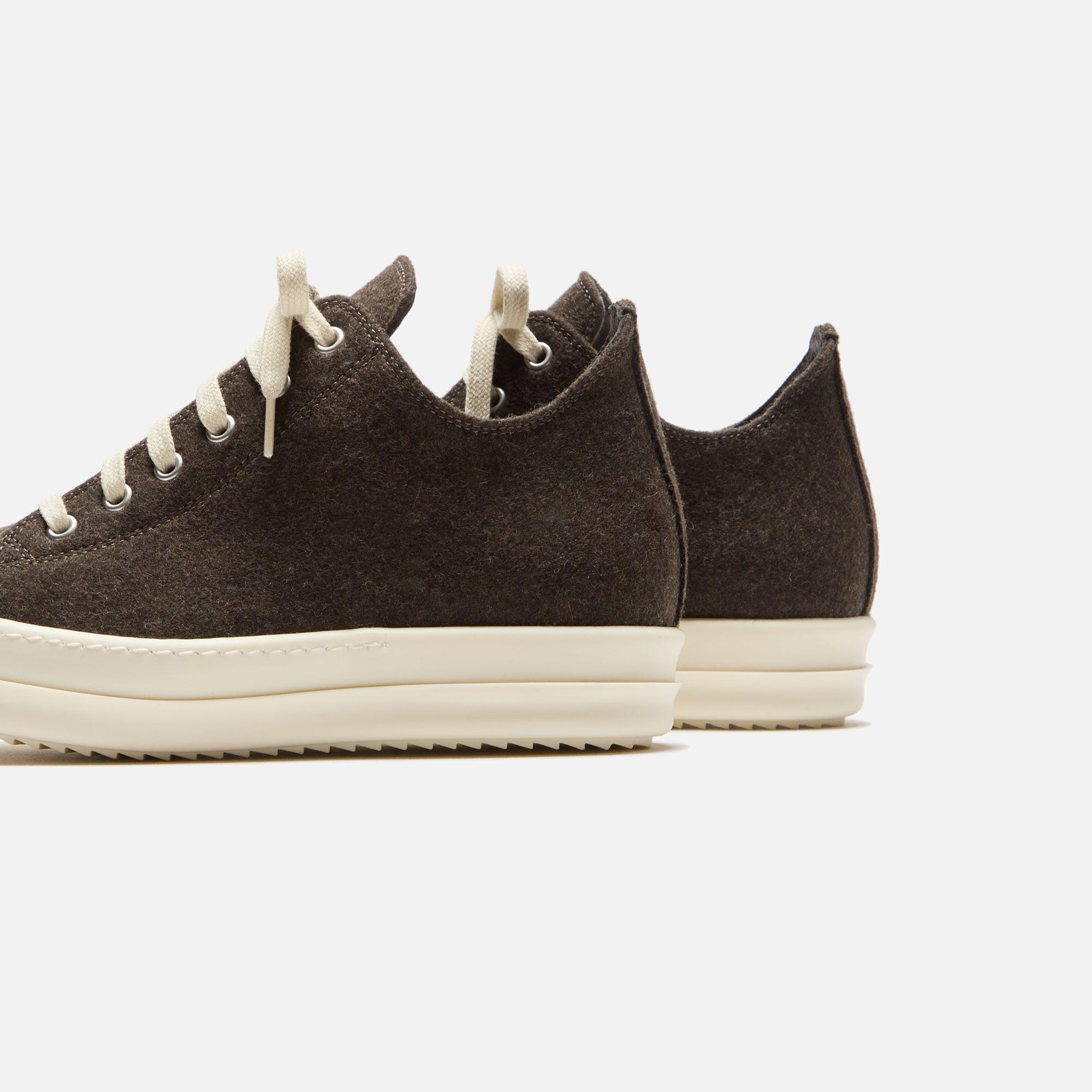 Rick Owens WMNS Porterville Low Sneakers - Brown / Milk / Milk Female Product Image