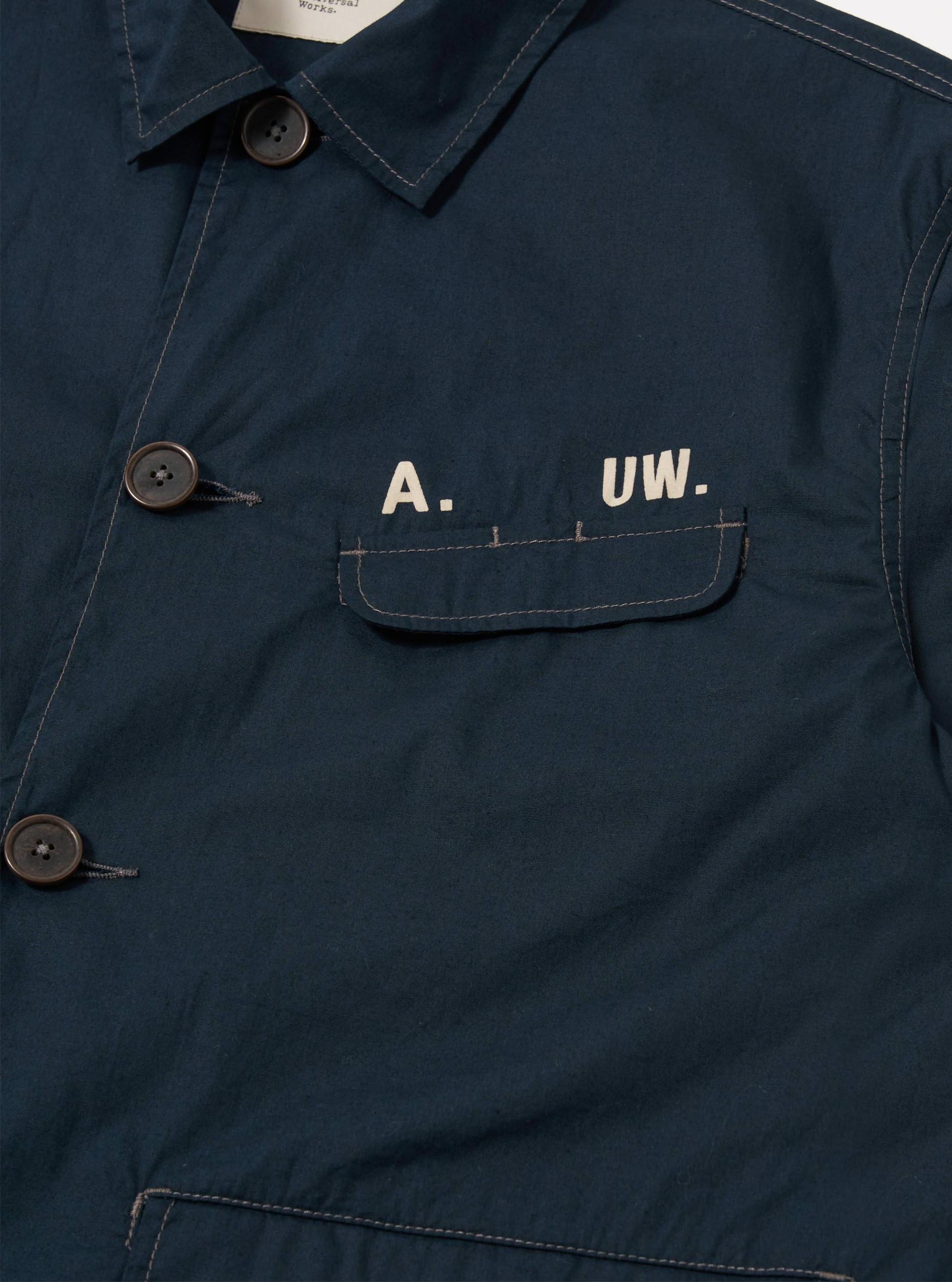 A. SOCIETY x Universal Works Navy Broadcloth Starline Jacket Product Image