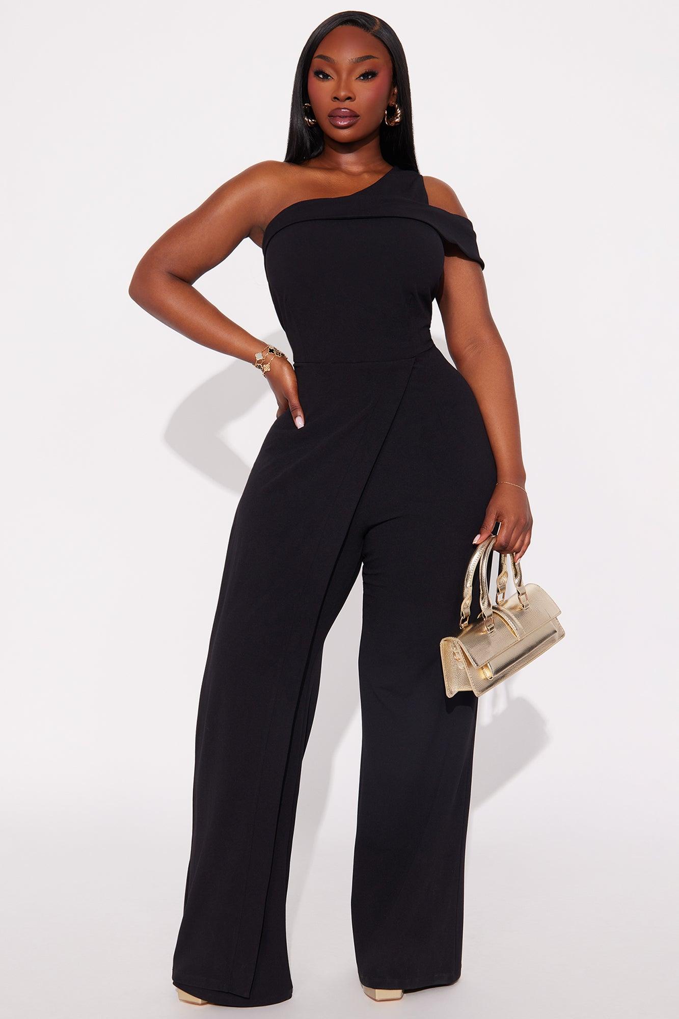 Melissa On Shoulder Jumpsuit - Black Female Product Image