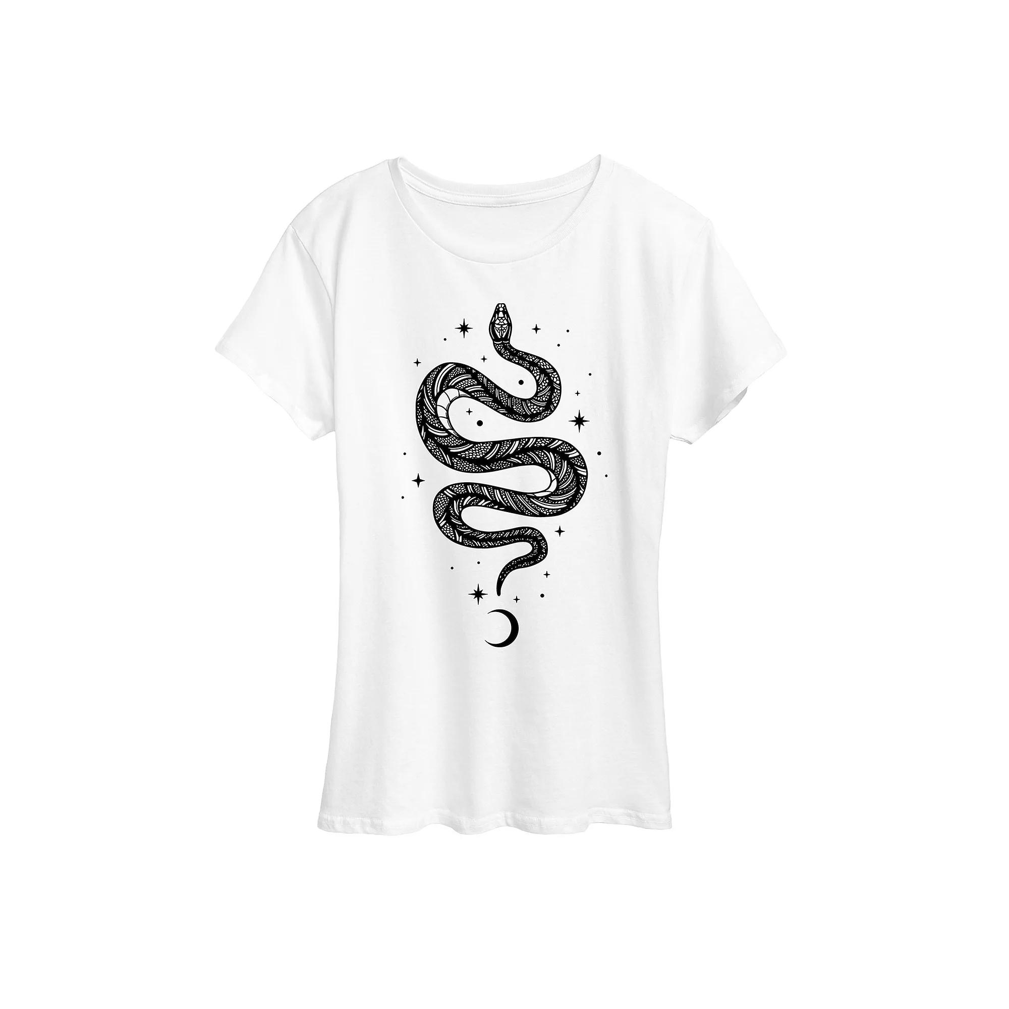 Women's Celestial Snake Graphic Tee,  Product Image