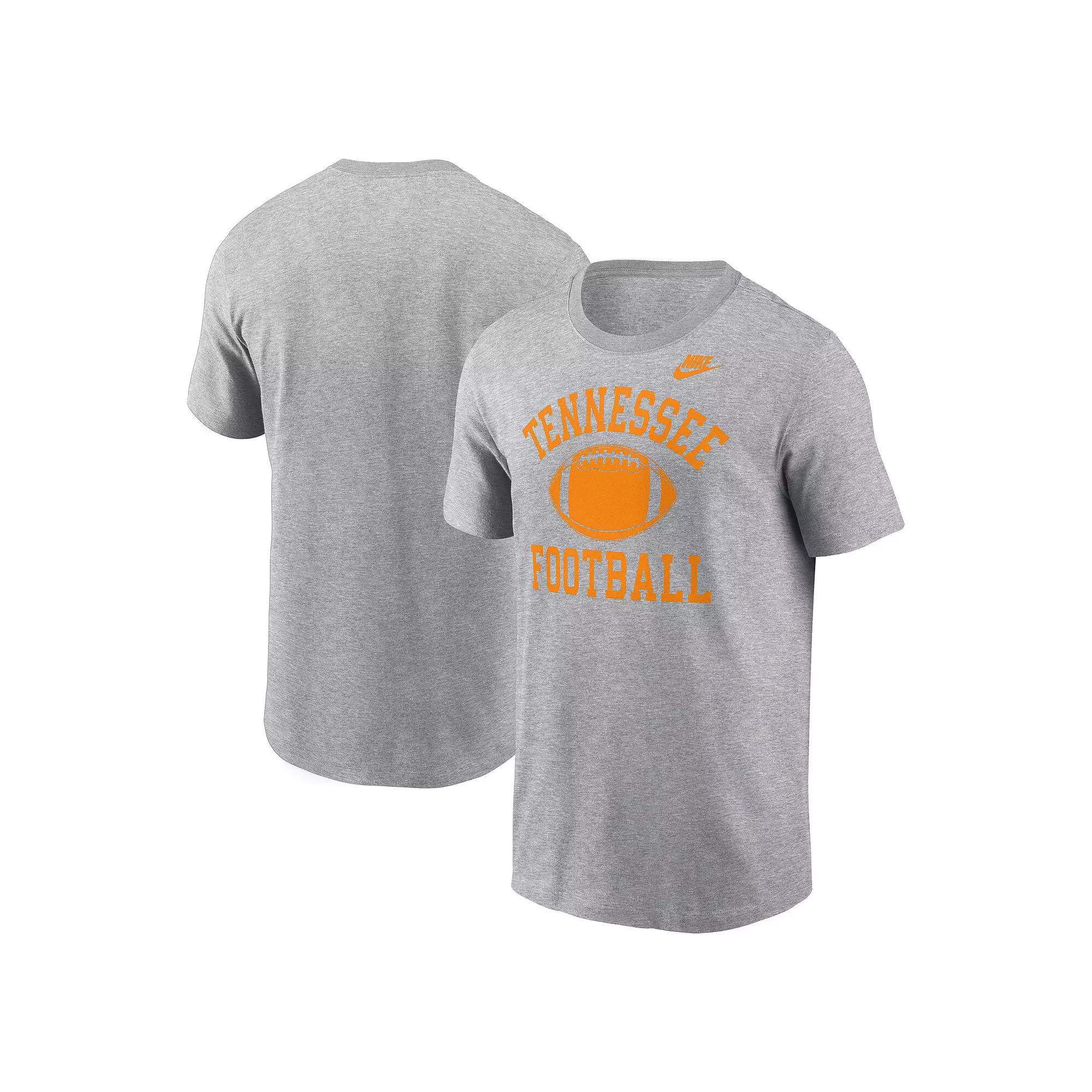 Men's Nike Heather Gray Tennessee Volunteers Legacy Football Icon T-Shirt,  Product Image
