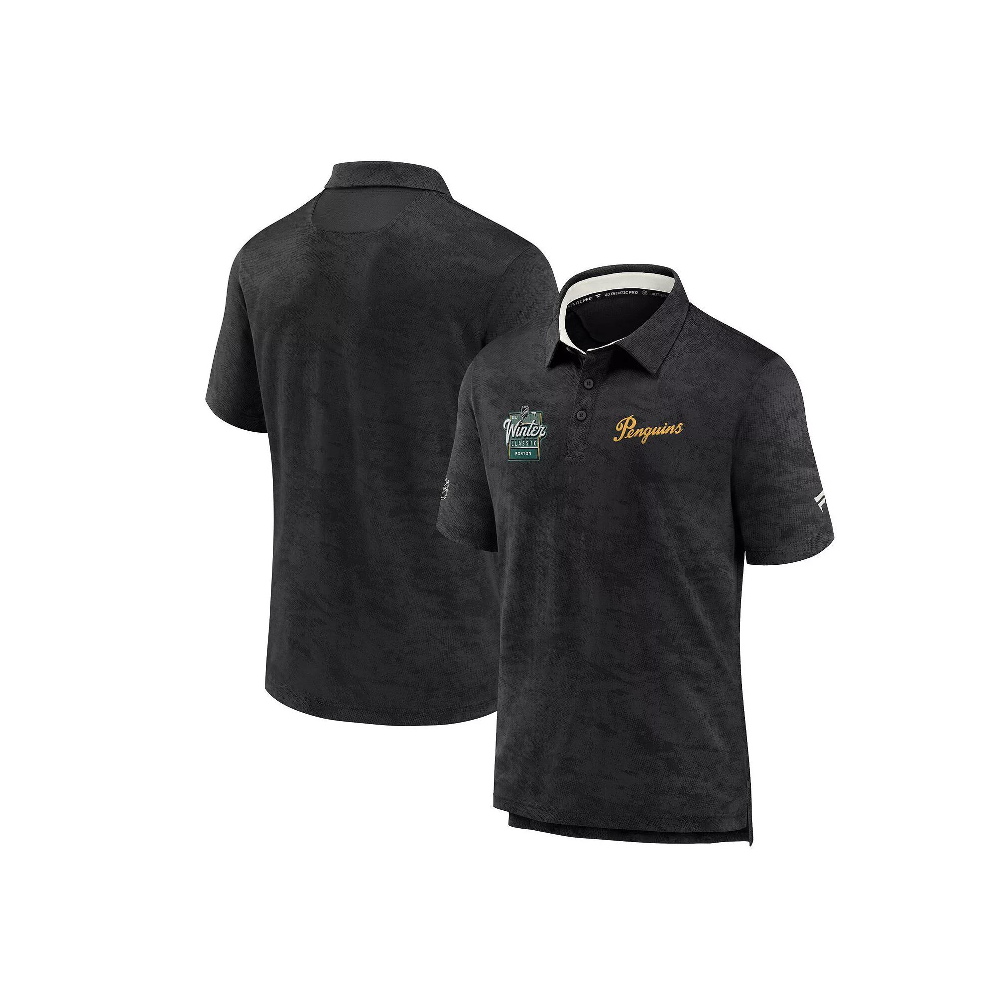 Men's Fanatics Black Boston Bruins 2023 NHL Winter Classic Authentic Pro Polo, Size: Small Product Image