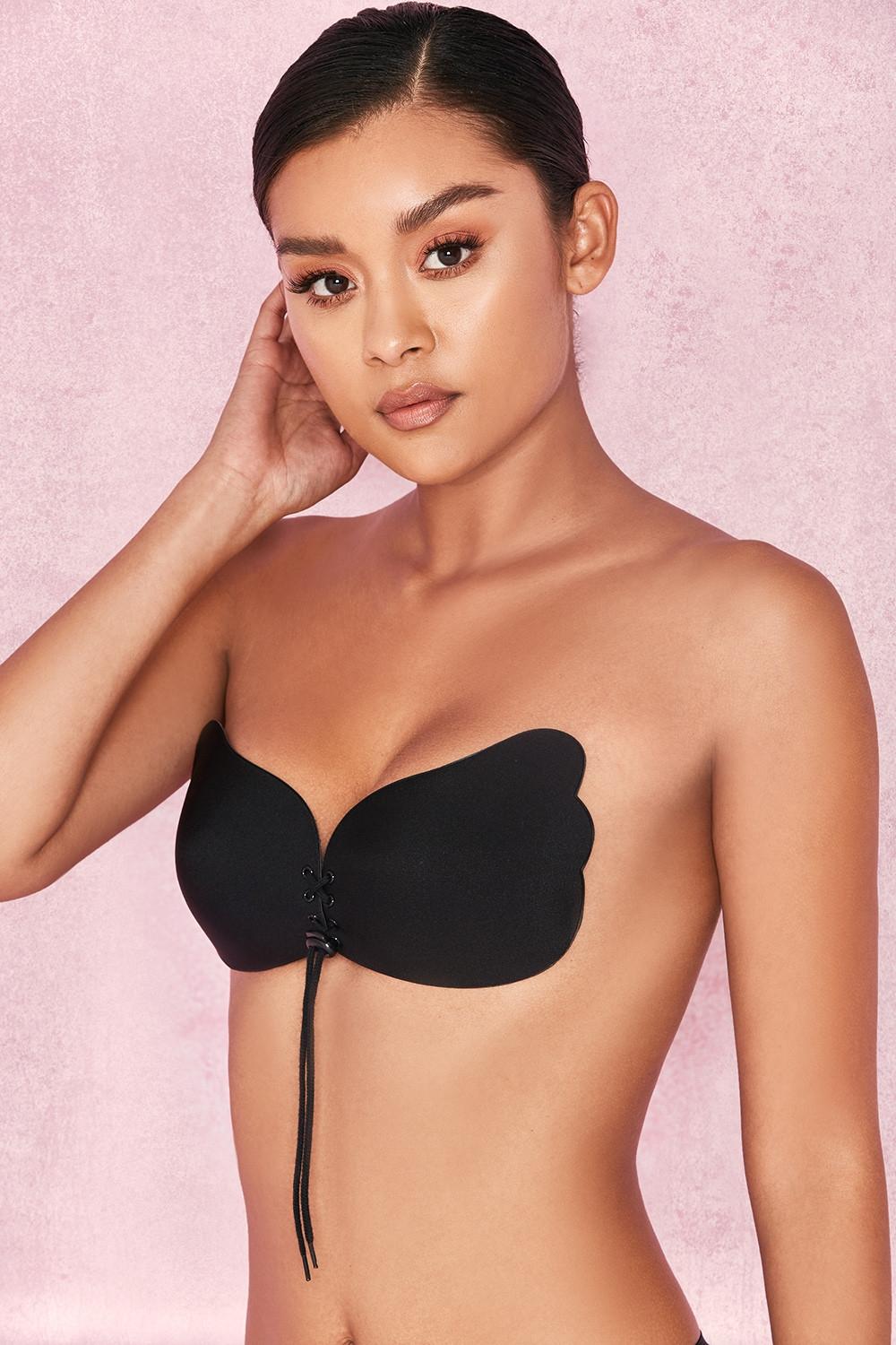 Ultra  push up invisible bra - black Product Image