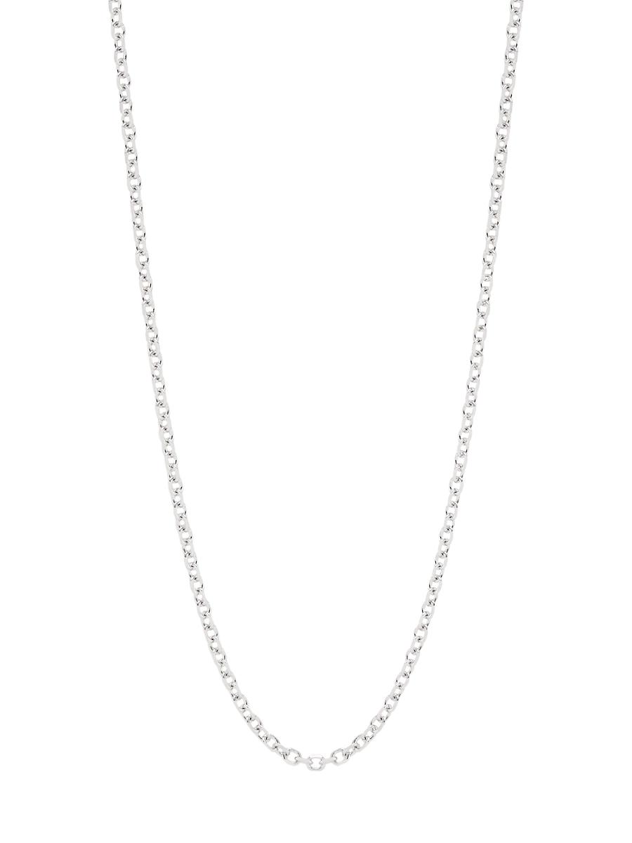 Womens 14K White Gold Chain Necklace Product Image