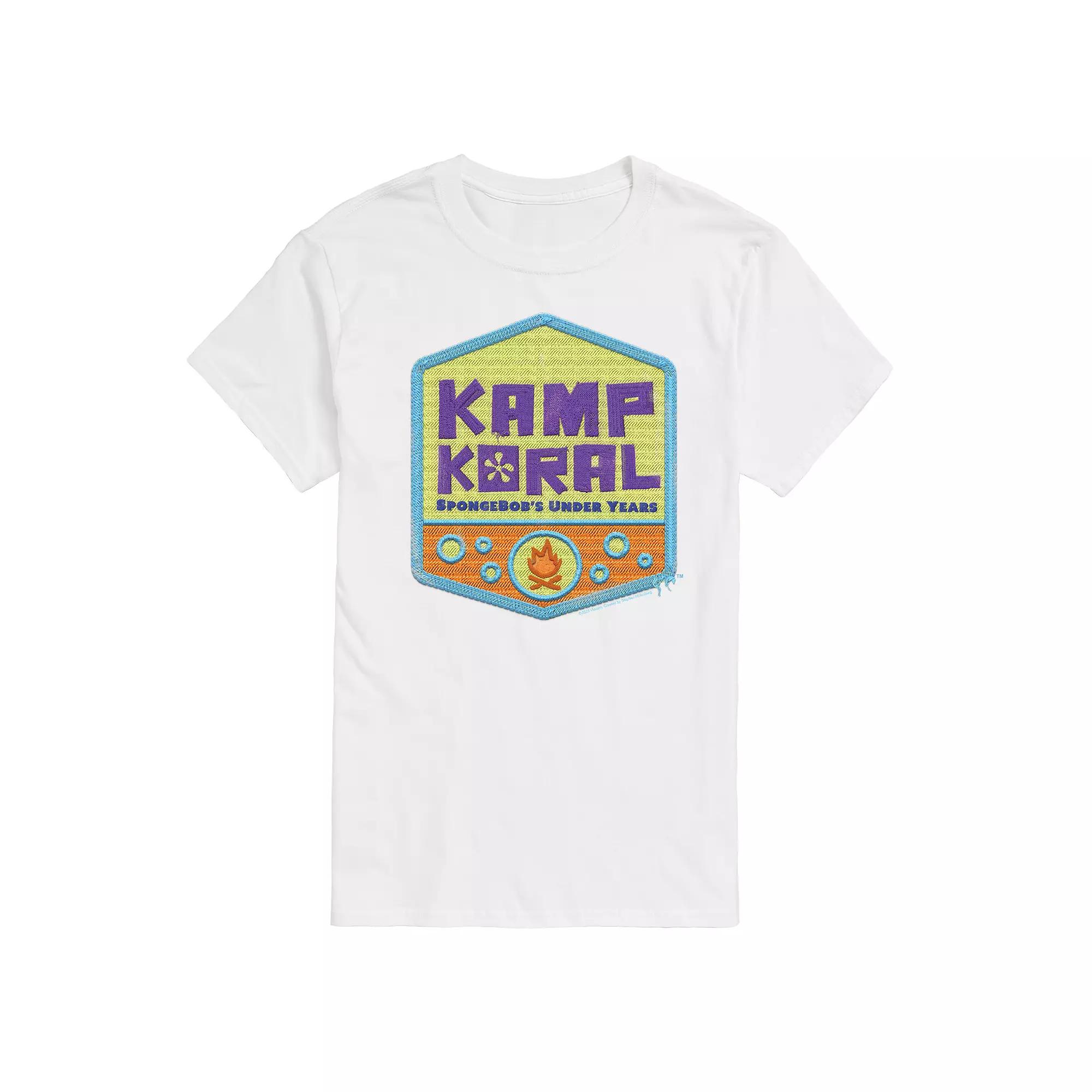Men's SpongeBob SquarePant Kamp Koral Logo Graphic Tee,  Product Image