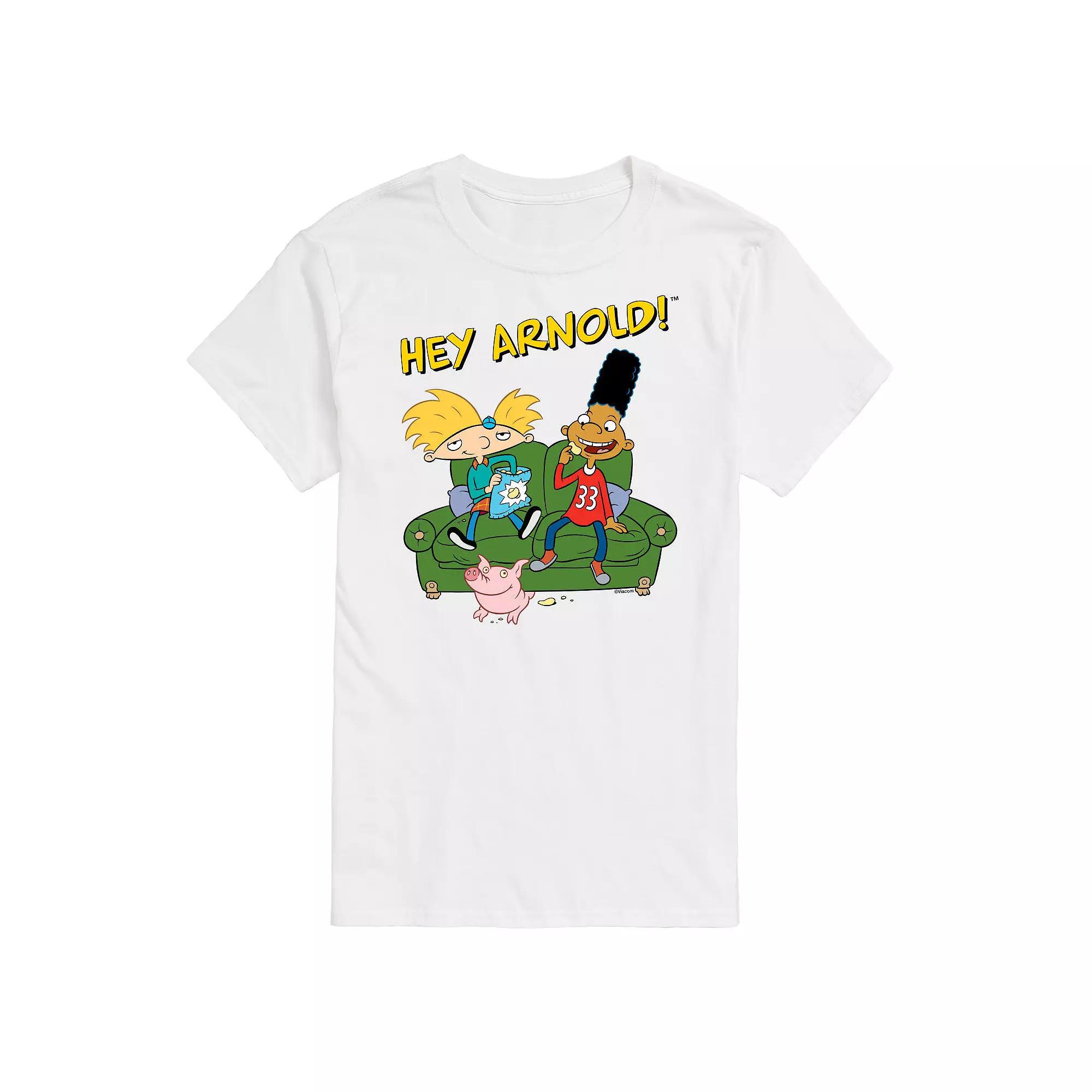 Big & Tall Hey Arnold! Gerald And Arnold On The Couch Graphic Tee, Men's,  Product Image