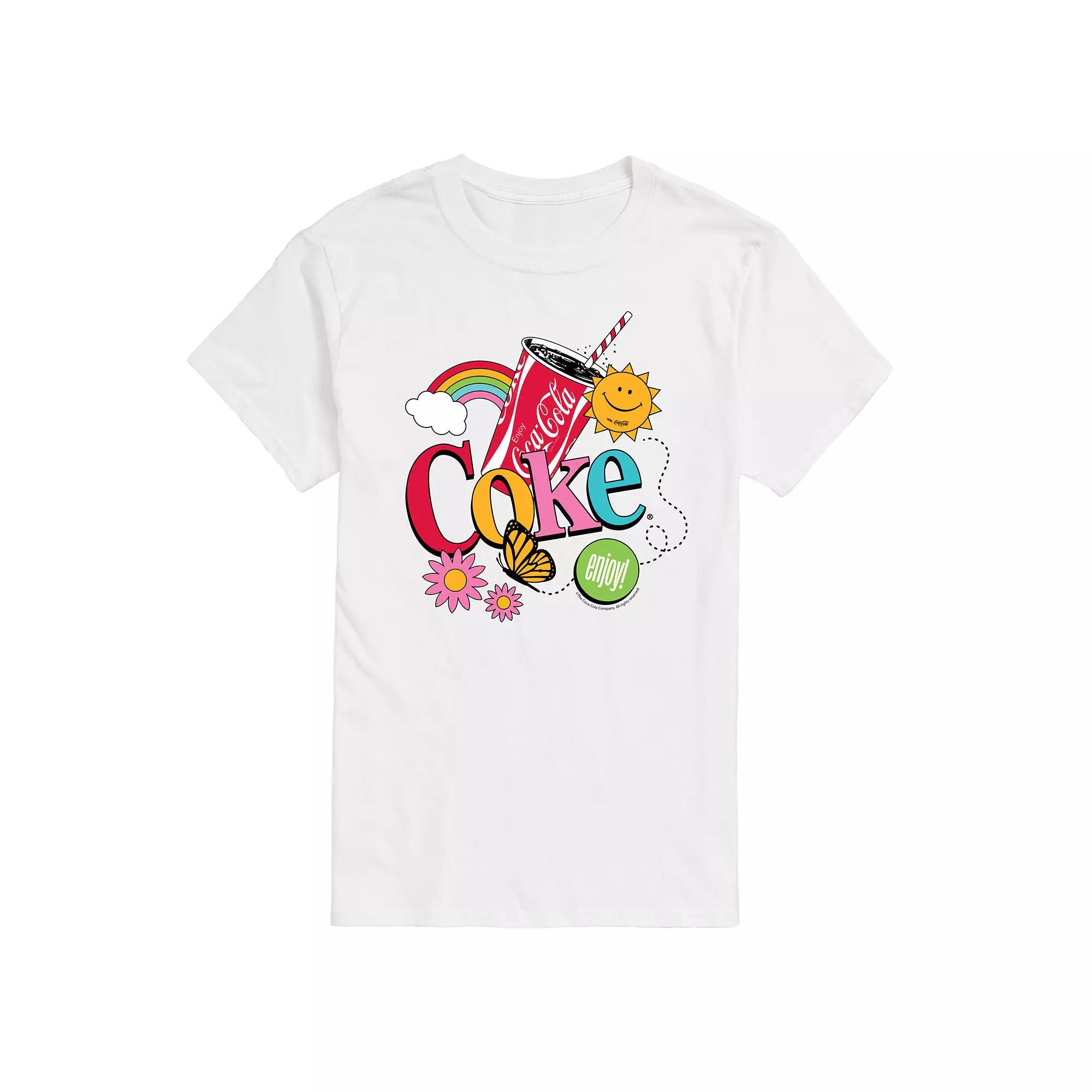 Men's Coke Colorful Collage Graphic Tee,  Product Image
