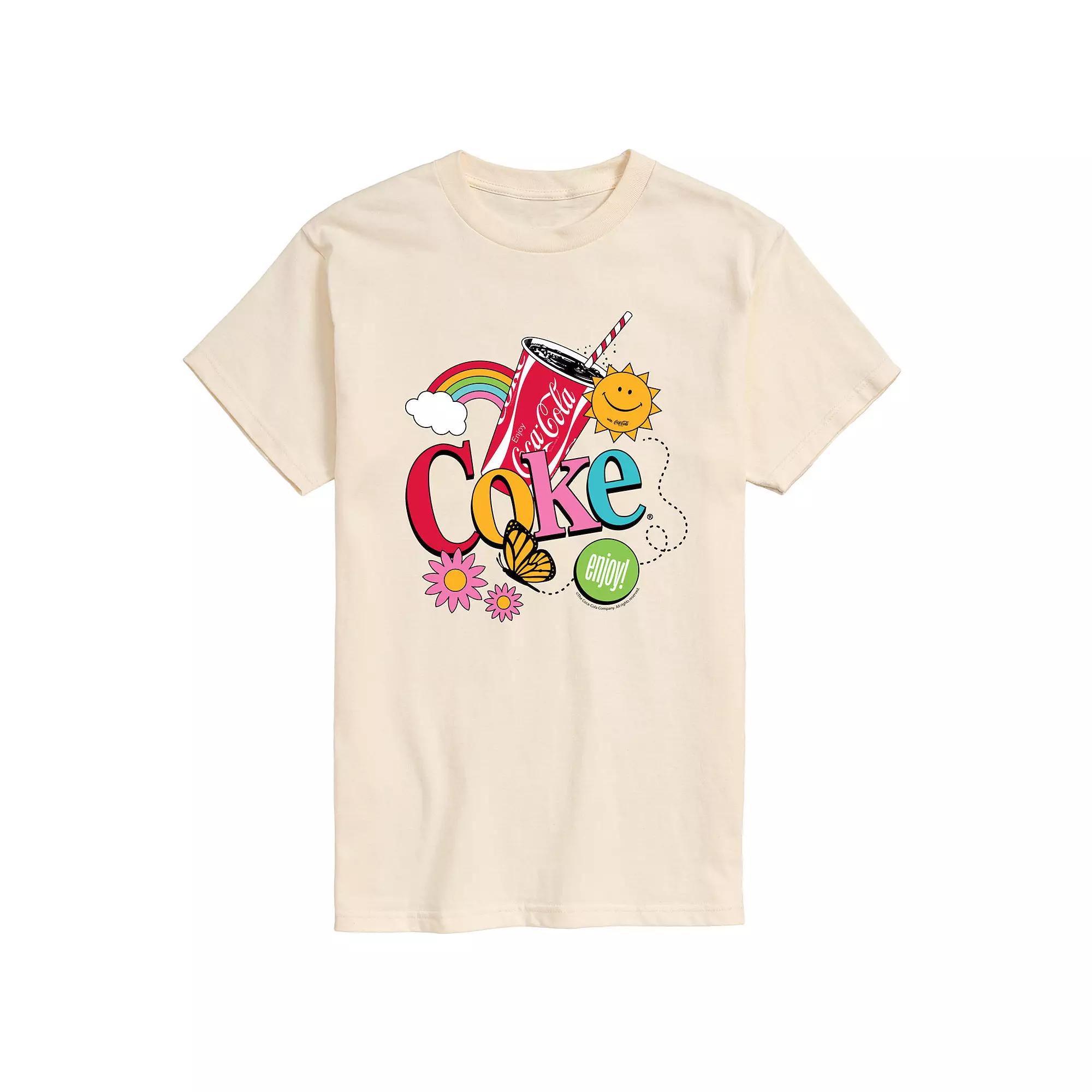 Men's Coke Colorful Collage Graphic Tee,  Product Image