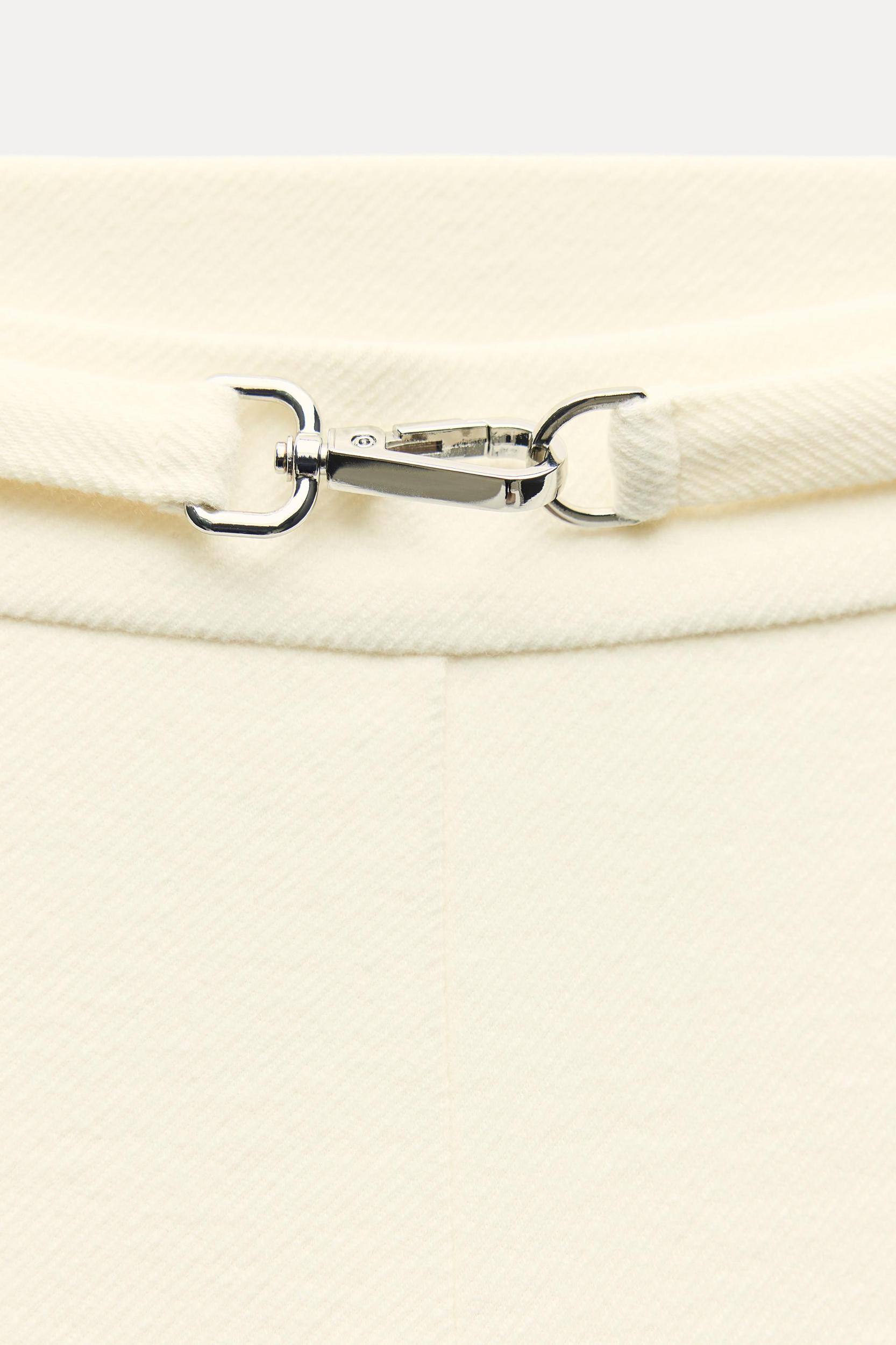 BUCKLE WIDE-LEG PANTS Product Image