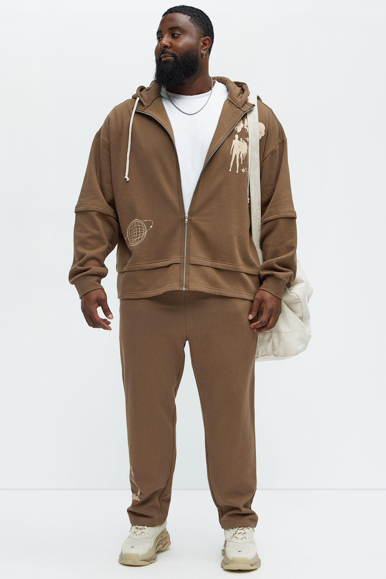 Interstellar Sweatpants - Brown Product Image