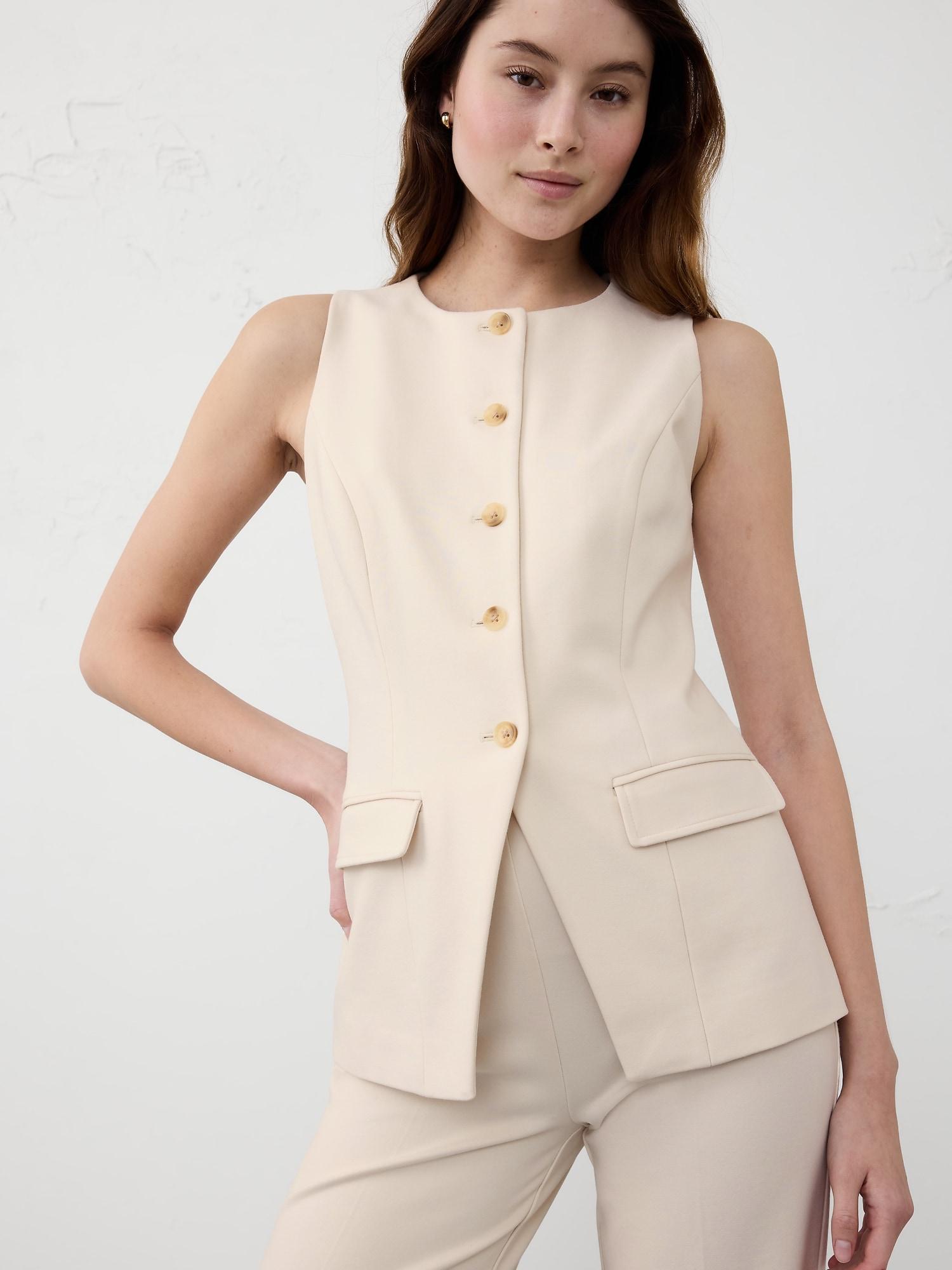 Ponte Cutaway Vest Product Image