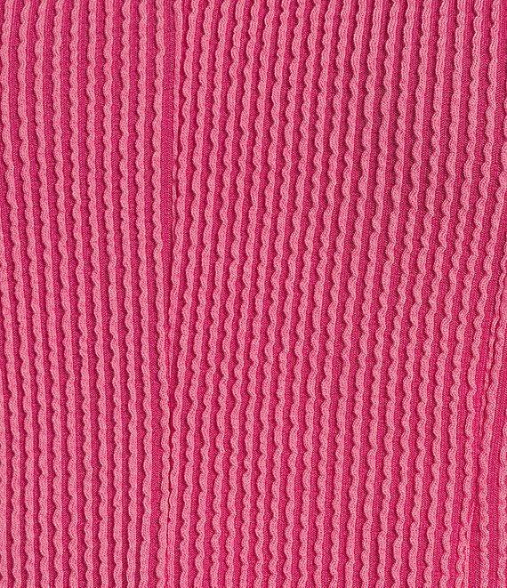 Moa Moa Sleeveless Tie Shoulder Rib Knit Tank Top Product Image