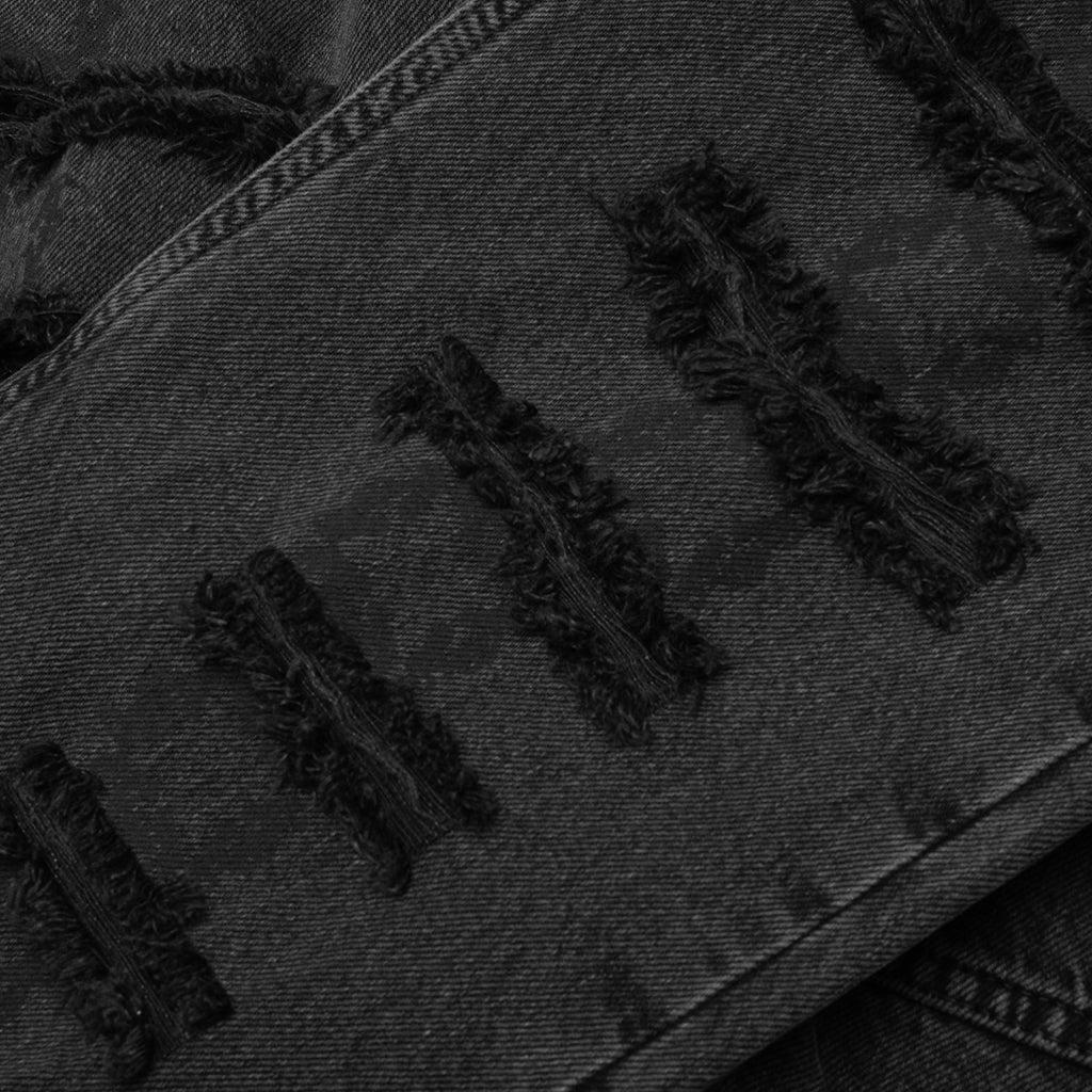 Slashed Skinny Jean - Black Male Product Image