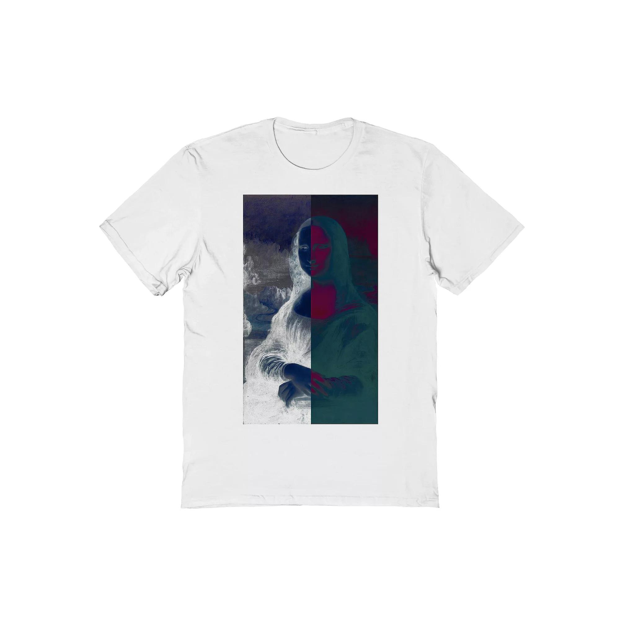 Men's Fine Art - Da Vinci Hologram Graphic Tee, Size: XXL, White Product Image
