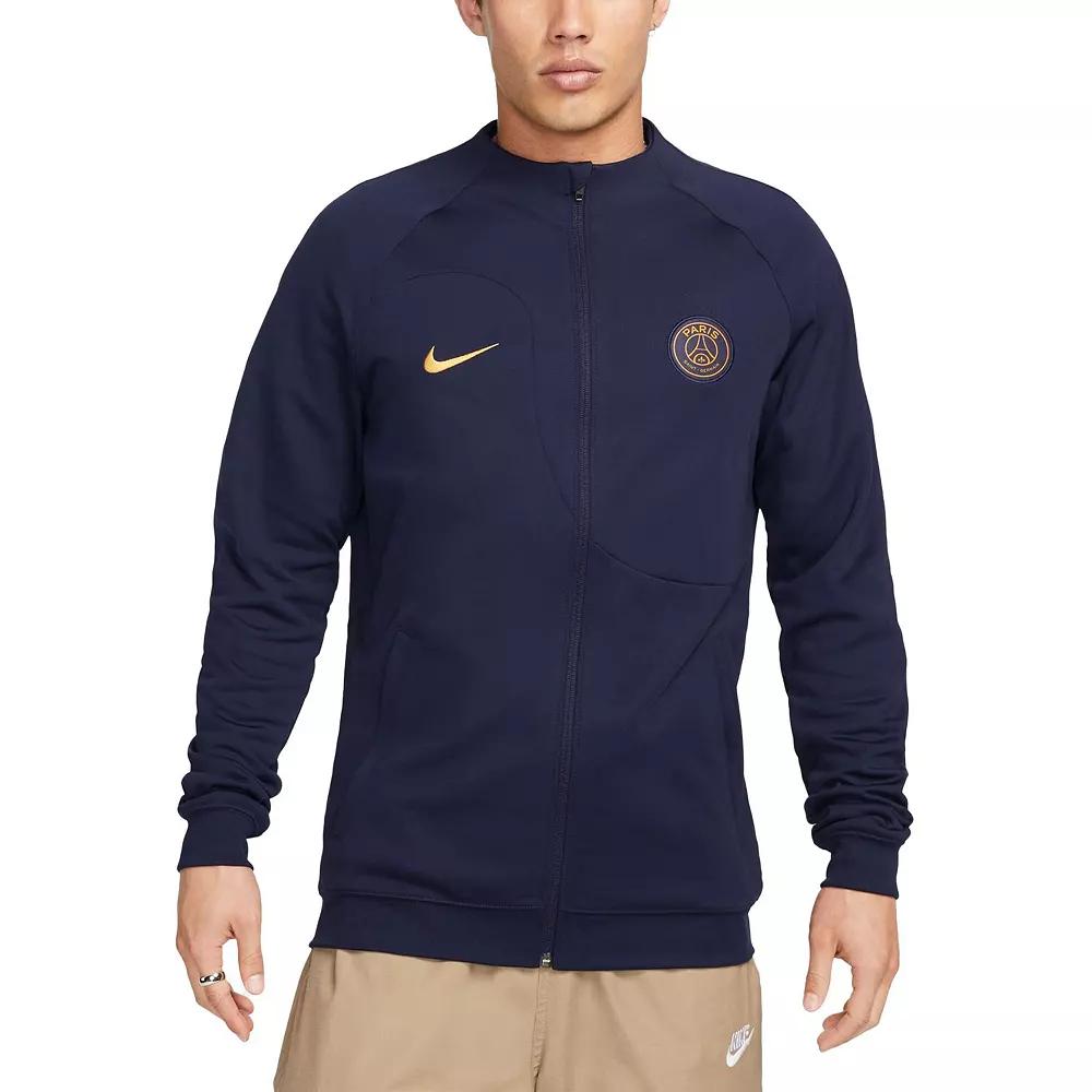 Men's Nike Navy Paris Saint-Germain 2023 Academy Pro Anthem Full-Zip Jacket,  Product Image