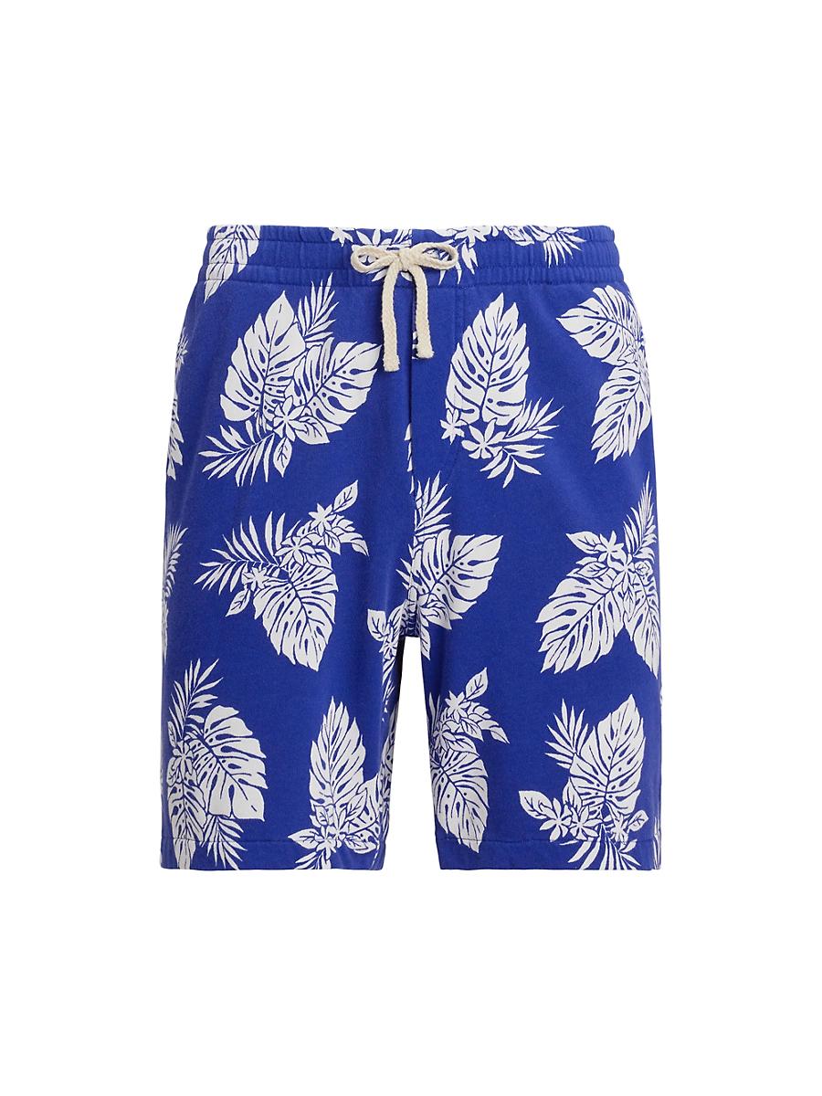 Mens Monstera-Print Spa Terry Shorts Product Image