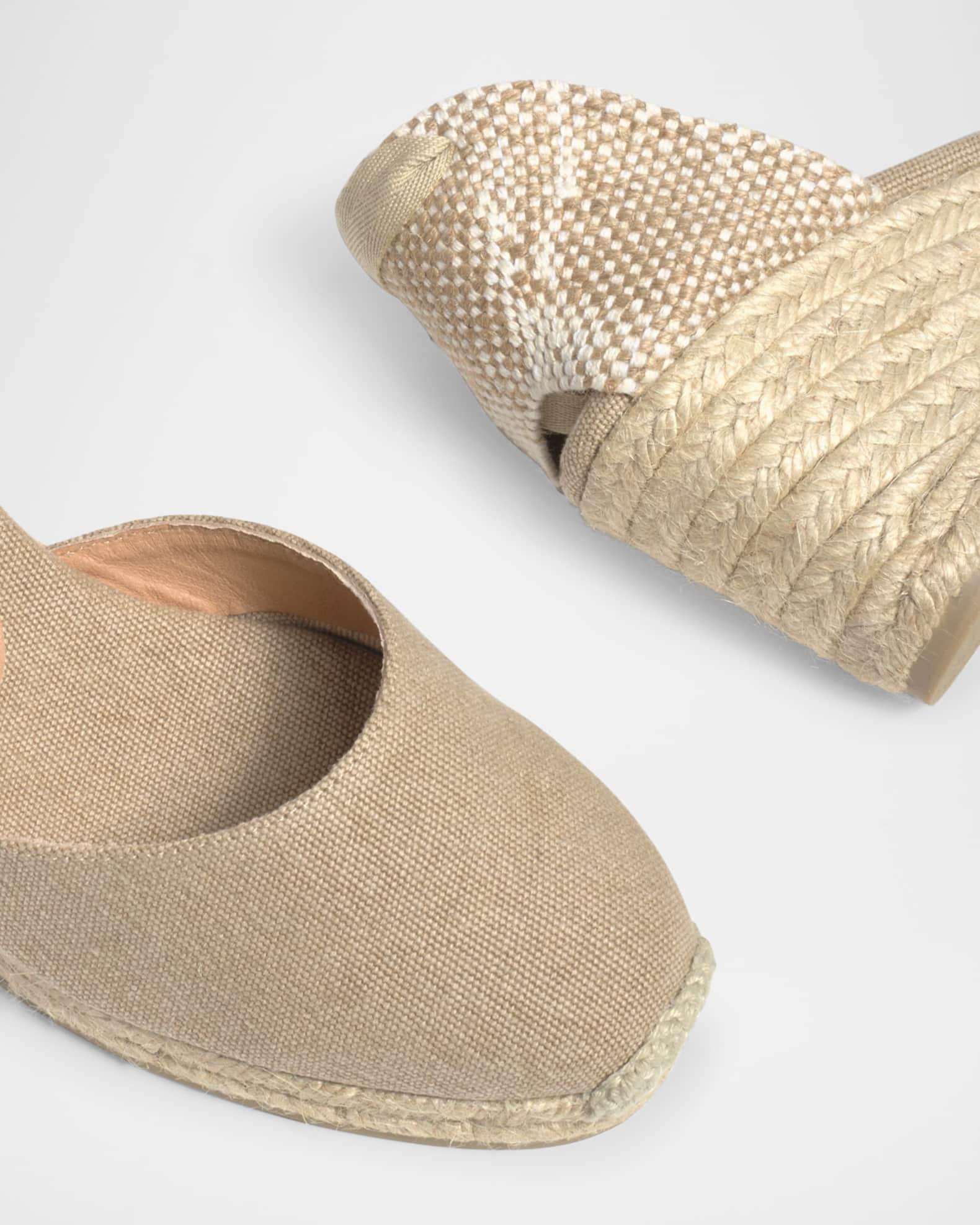 Carina Canvas Ankle-Tie Wedge Espadrilles Product Image