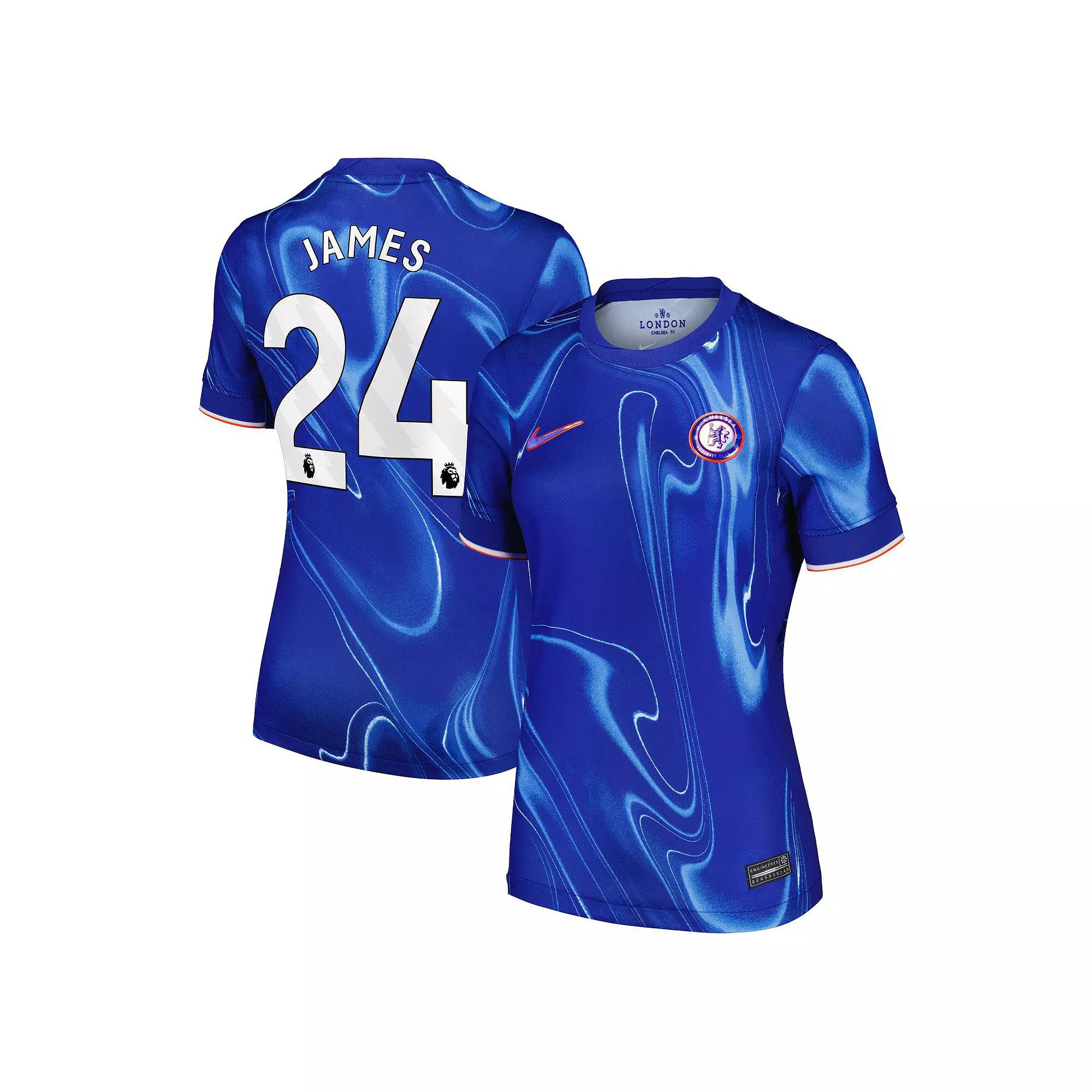 Women's Nike Reece James Blue Chelsea 2024/25 Home Replica Player Jersey, Size: XS, Chl Blue Product Image