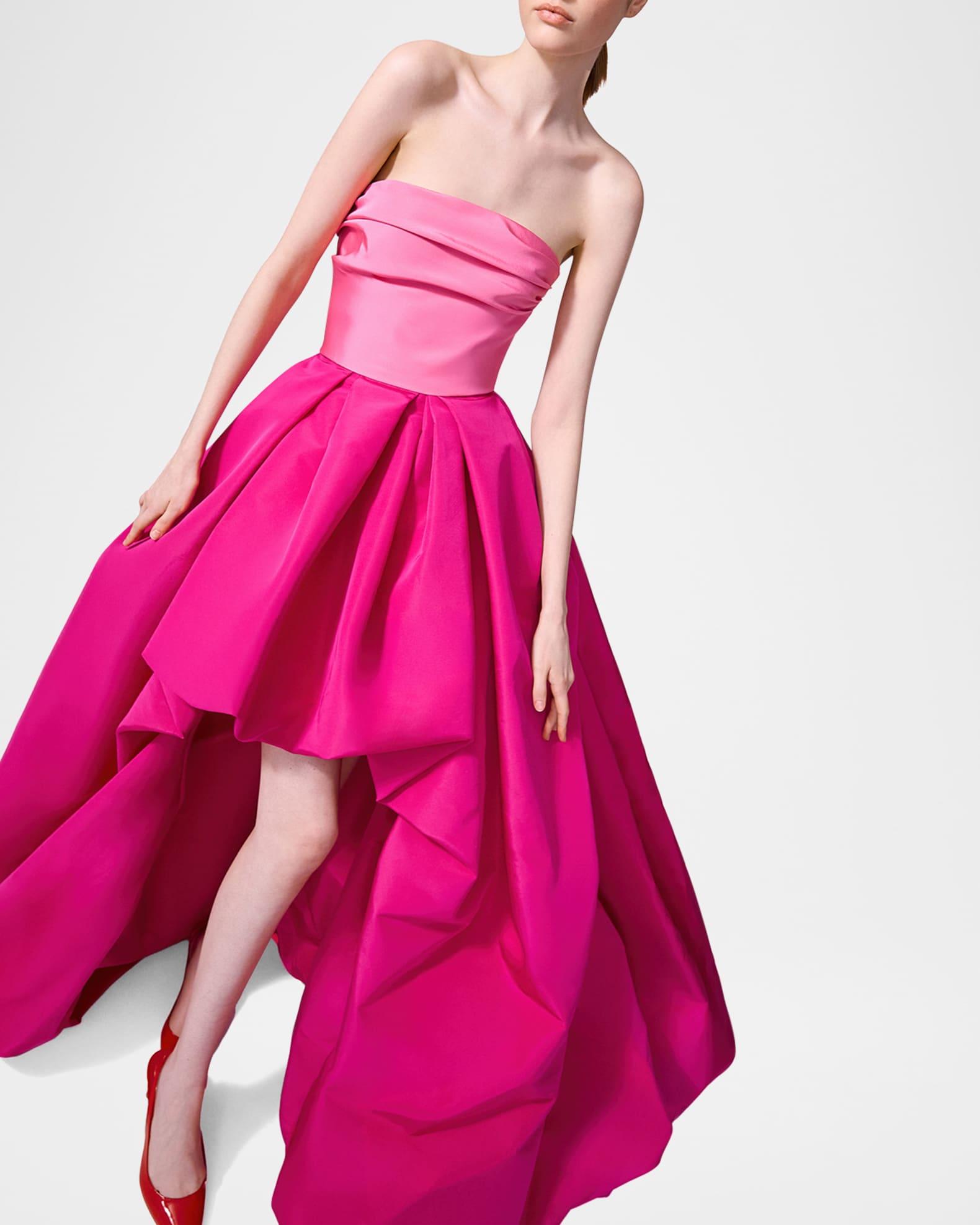 Strapless Hi-Lo Balloon Gown Product Image