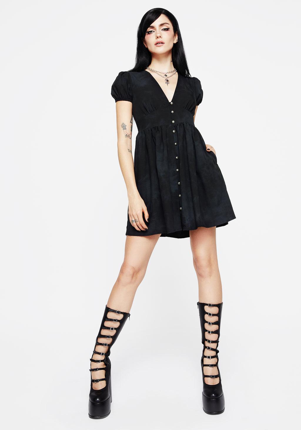 Gladys Button Up Mini Dress Product Image