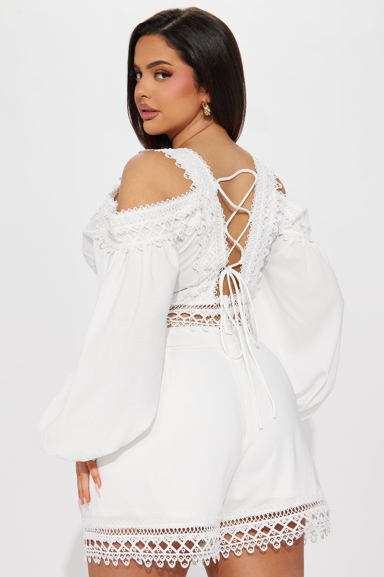 Thought About It Short Set - Off White Product Image