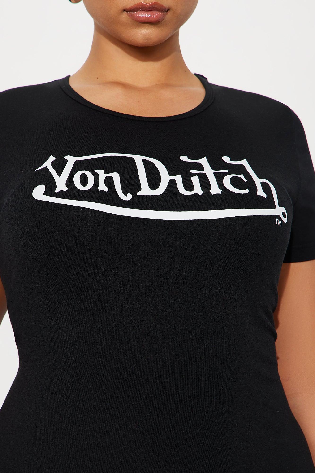 Von Dutch Ringer Tank Mini Dress - Black/White Female Product Image