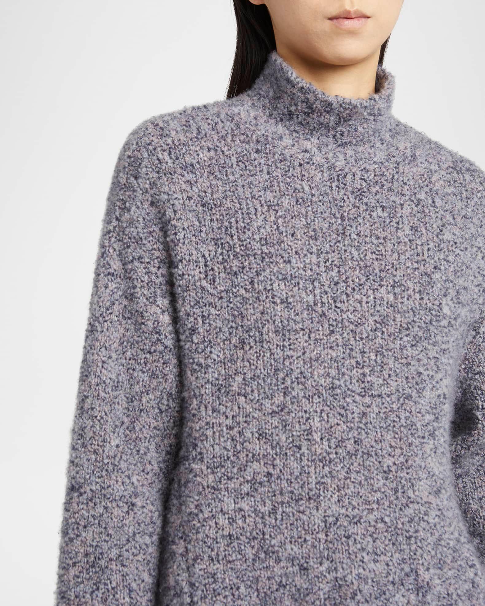 Turtleneck Cashmere-Silk Boucle Sweater Product Image