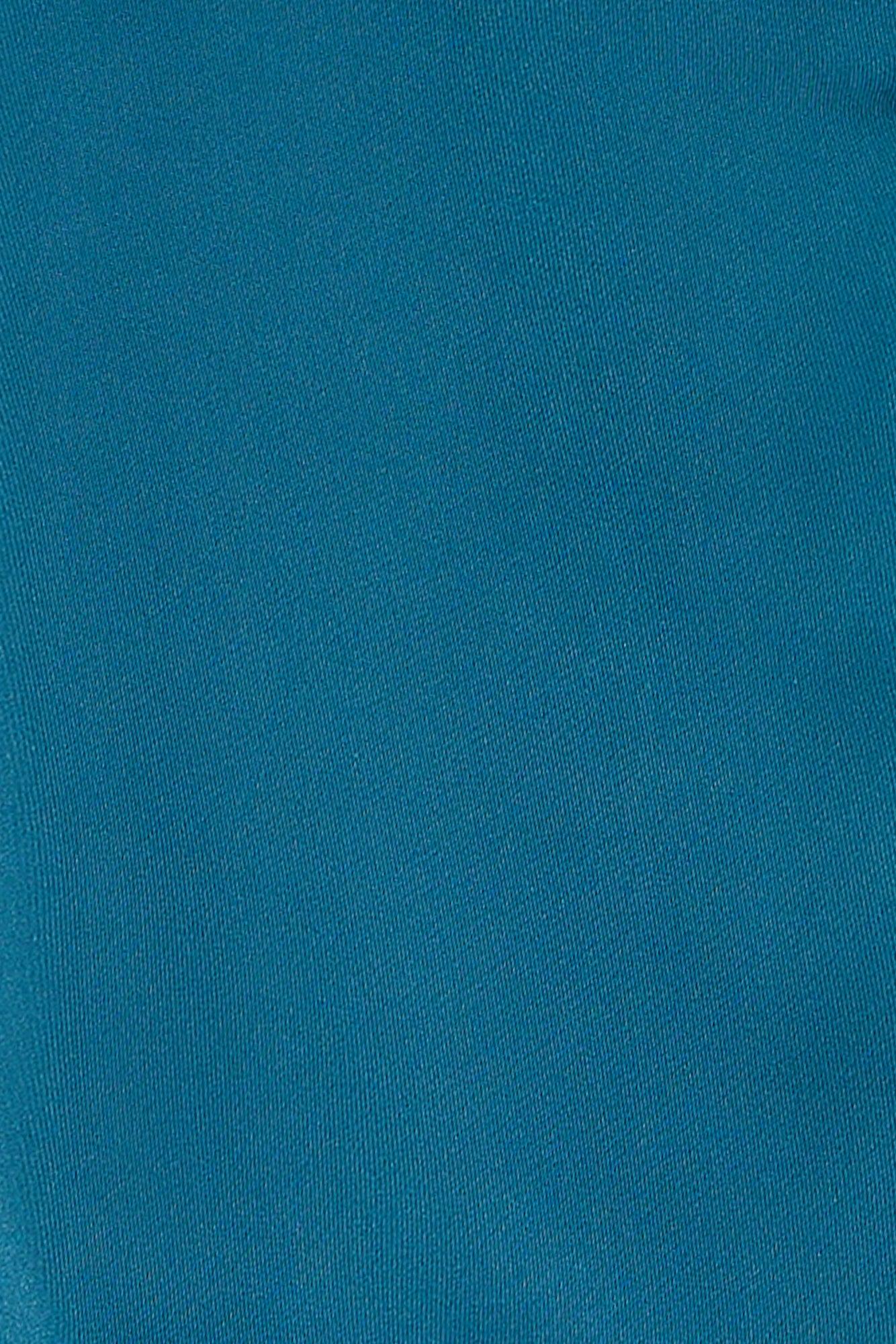 Parties After Work Satin Crop Top Teal Product Image