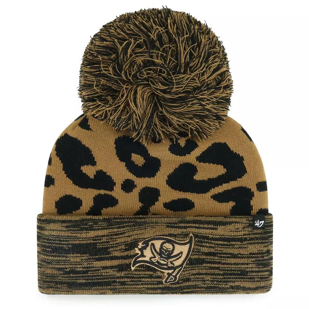Women's '47  Brown Tampa Bay Buccaneers Rosette Cuffed Knit Hat with Pom Product Image