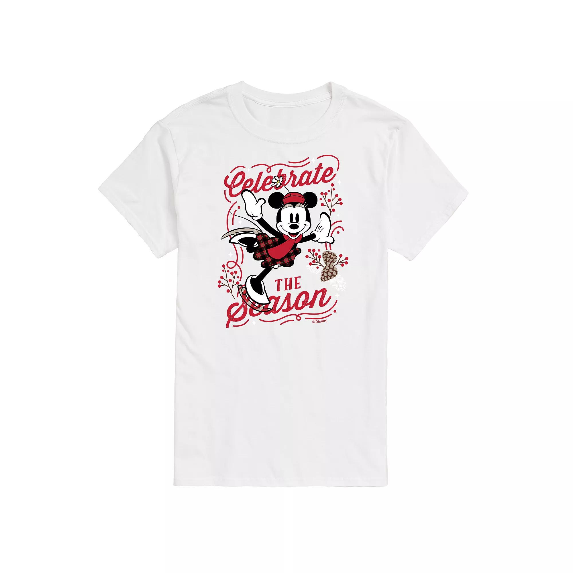 Disney's Minnie Mouse Men's Celebrate The Season Graphic Tee,  Product Image