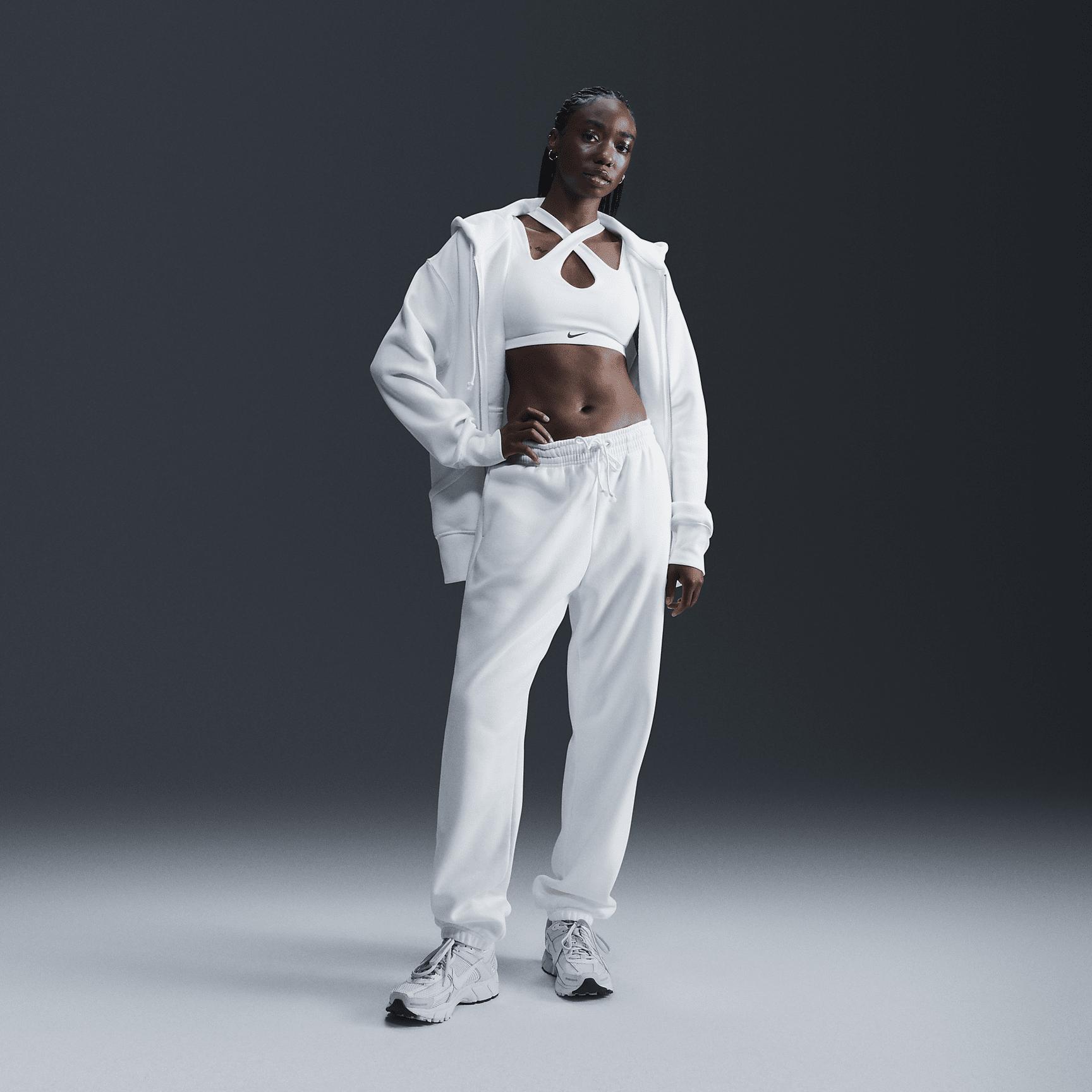 Womens Nike Sportswear Phoenix Fleece Oversized Full-Zip Hoodie | DQ5758-133 Product Image