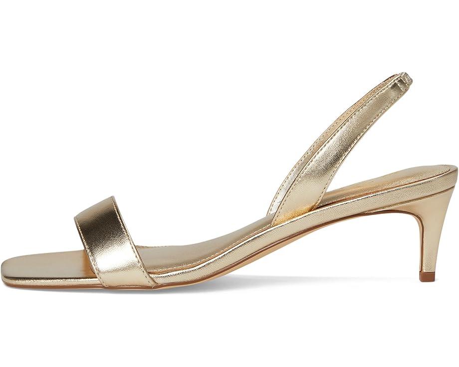 Carolina Metallic Leather Kitten Heel Sandals Product Image