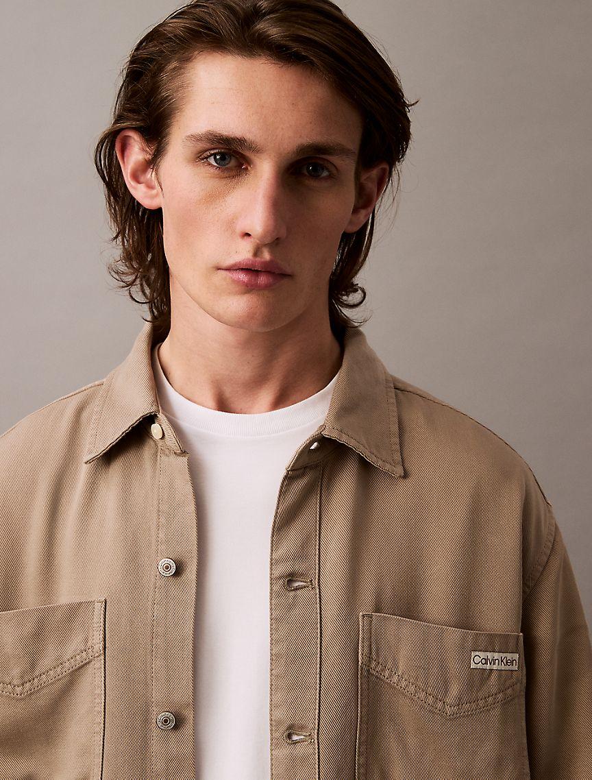 Twill Relaxed Button-Down Shirt Product Image