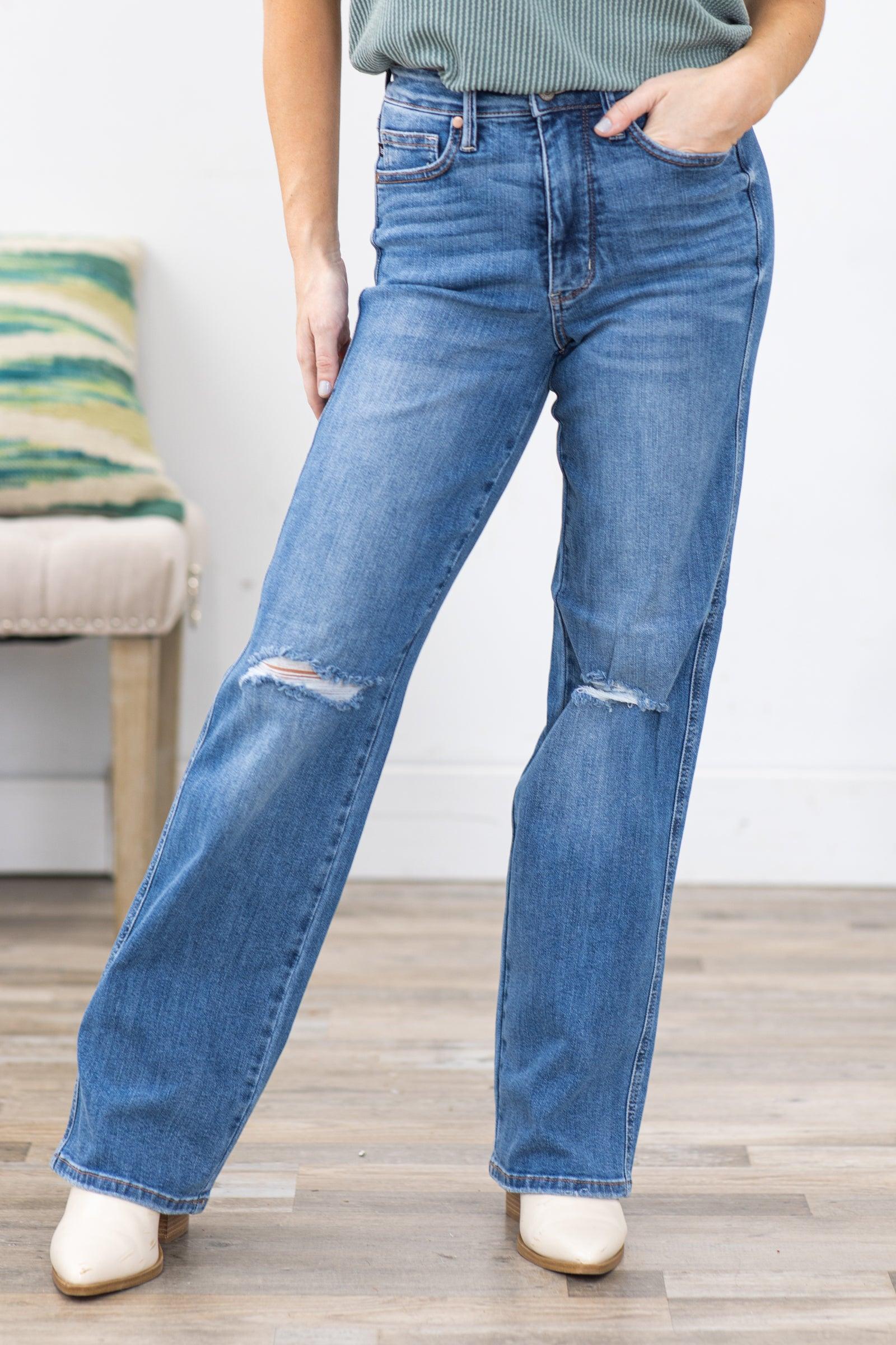 Judy Blue Tummy Control Straight Leg Jeans Product Image