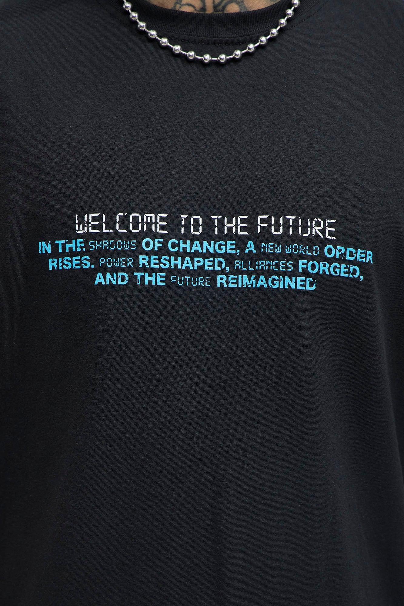 Welcome To The Future Short Sleeve Tee - Black Product Image